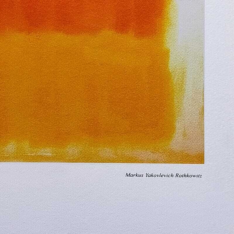 1980s Gorgeous Mark Rothko Limited Edition Lithograph photo vintage