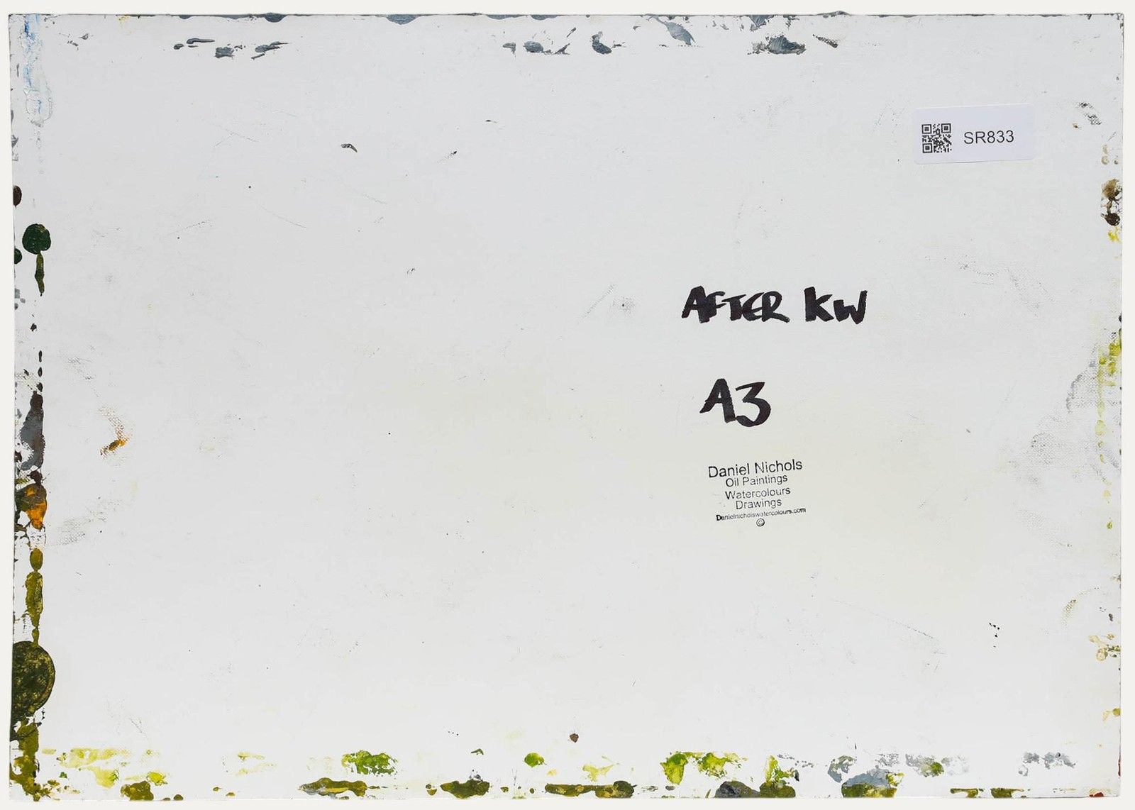 Daniel Nichols After Kyffin Williams Contemporary Oil, Whitewashed Cottages photo for sale