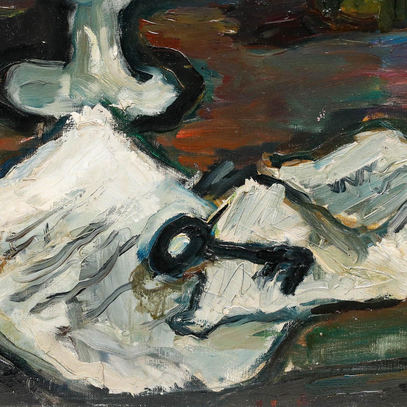 Madeleine Flaschner (1933 2022) 1960 Oil, Still Life With Key photo Art