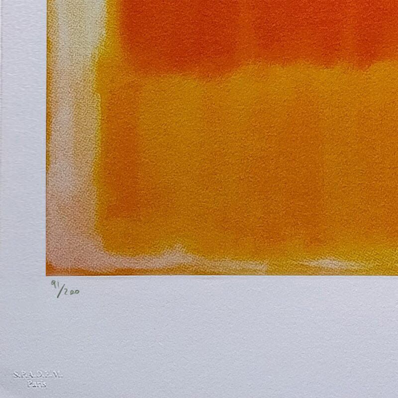 1980s Gorgeous Mark Rothko Limited Edition Lithograph photo buy