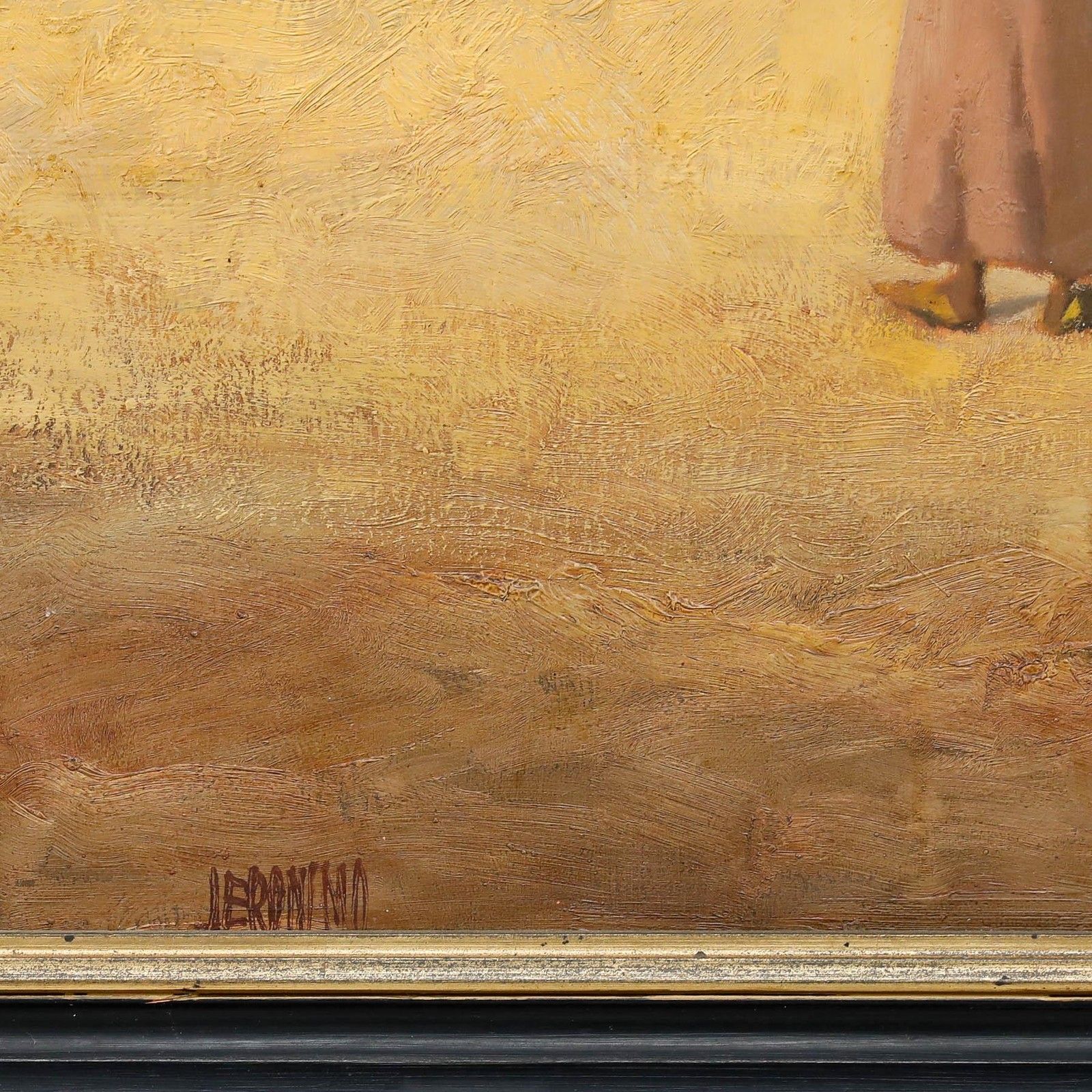 Jeronimo Muniz (B. 1938) 20th Century Oil, A Moment In The Desert photo vinterior