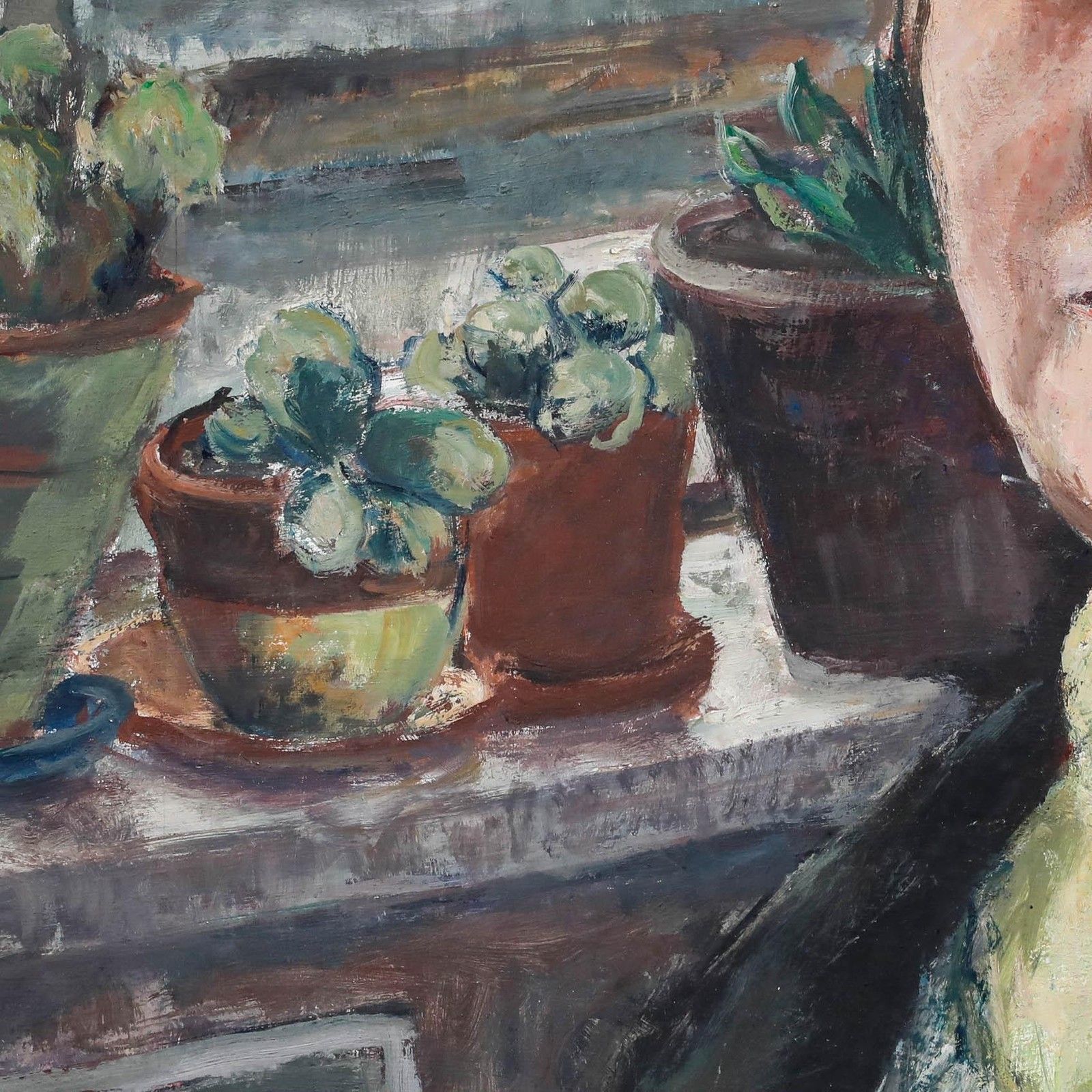 Susi Zimmermann (B.1883) Early 20th Century Oil, Artist's Self Portrait photo Art