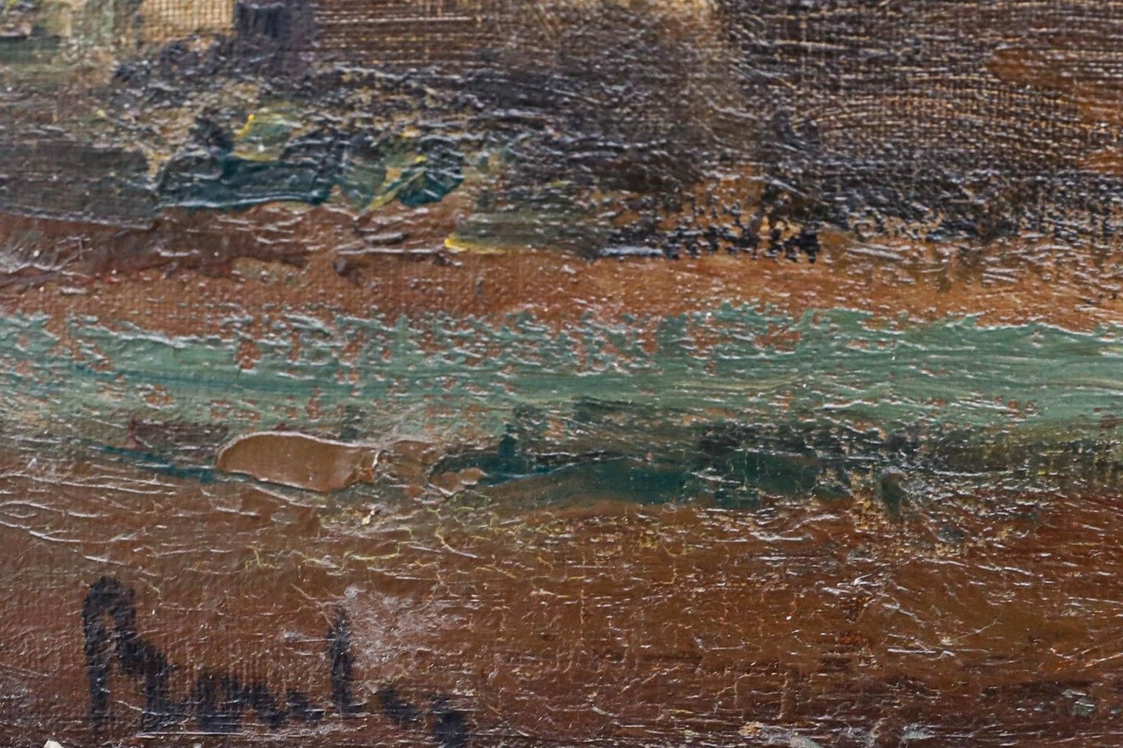 Jules Jacques Boulez (1889 1960) Framed Mid 20th Century Oil, A Day Of Cloud photo vinterior