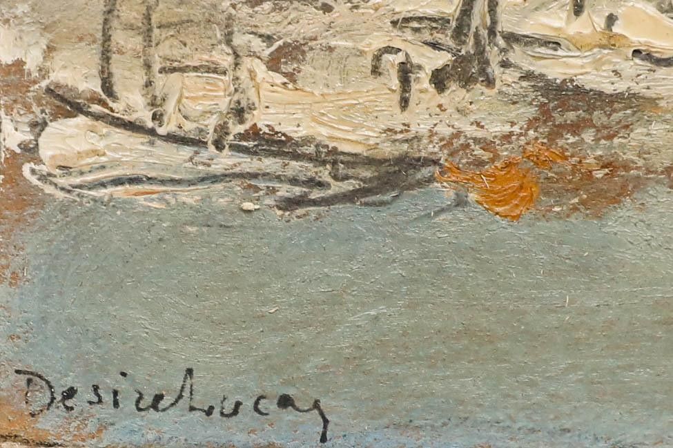 Maurice Desire Lucas (1900 1975) Early 20th Century Oil, The Harbour photo vinterior
