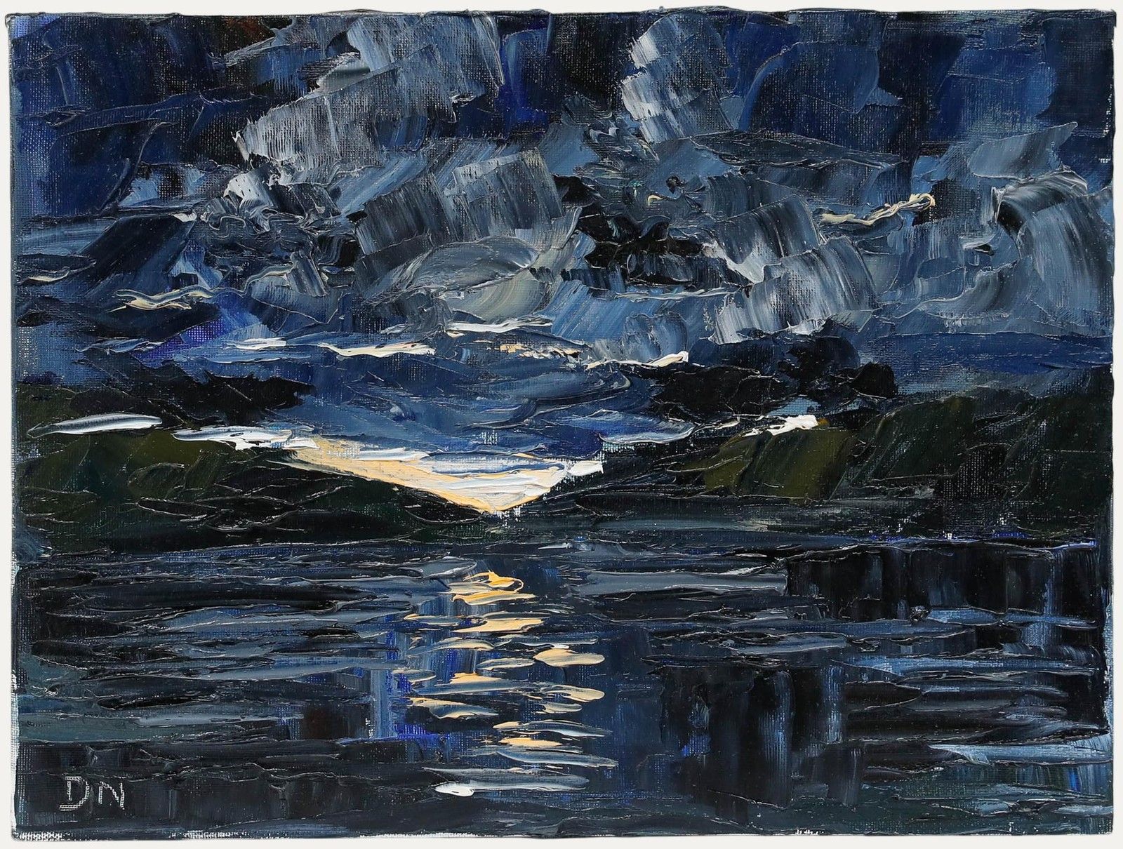 Daniel Nichols Contemporary Oil, Sunset On The Isle Of Skye