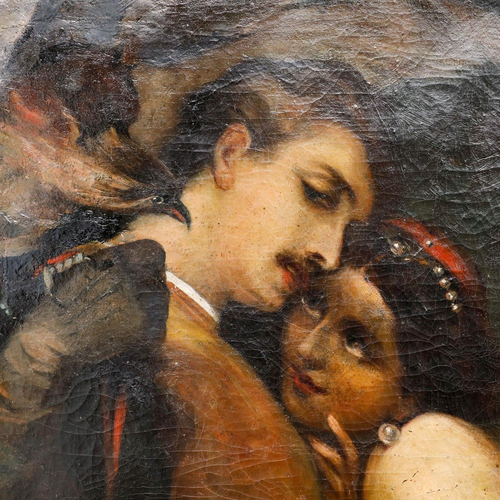 After Tranquillo Cremona (1837 1878) Late 19th Century Oil, The Falconer photo Art