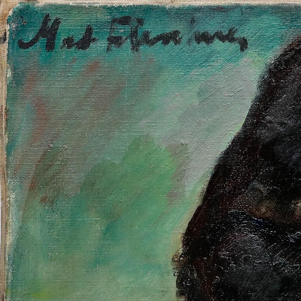 Madeleine Flaschner (1933 2022) 1950 Oil, Femme Espagnole photo vinterior