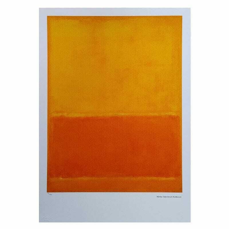 1980s Original Gorgeous Mark Rothko Limited Edition Lithograph