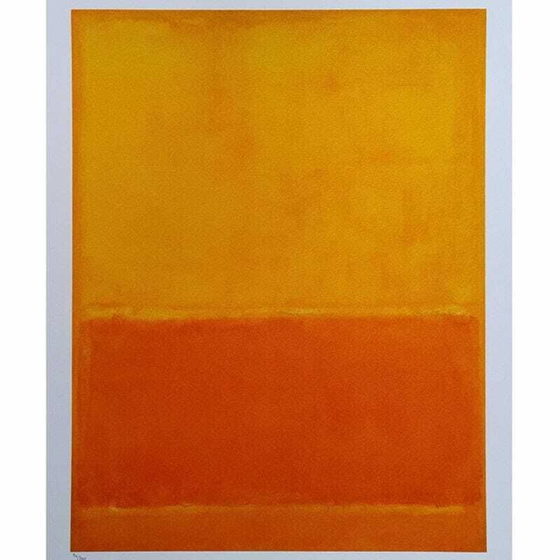 1980s Original Gorgeous Mark Rothko Limited Edition Lithograph photo furniture