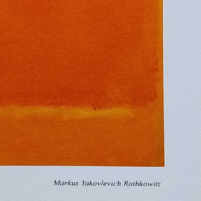 1980s Original Gorgeous Mark Rothko Limited Edition Lithograph photo vinterior