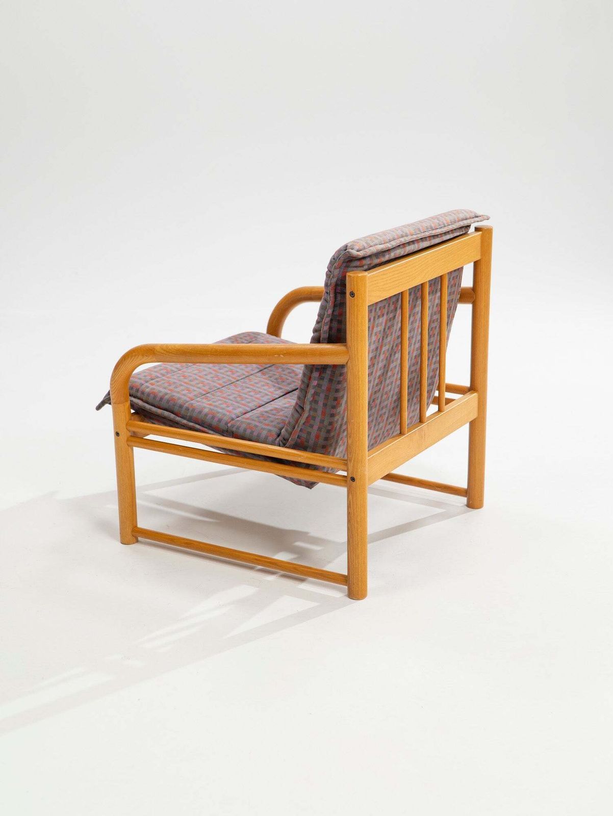 Scandinavian Style Beech Armchair, Italy, 1970s photo Furniture