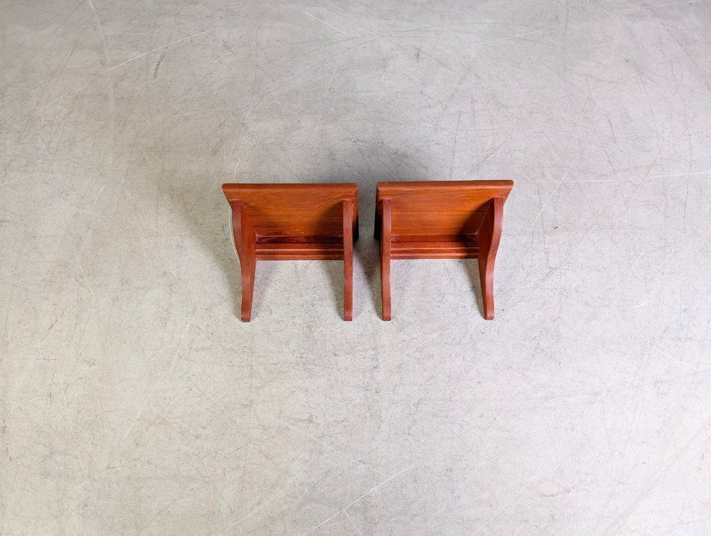 Original Set Of 2 Midcentury Wall Brackets Wall Shelf Teak 1960 photo furniture
