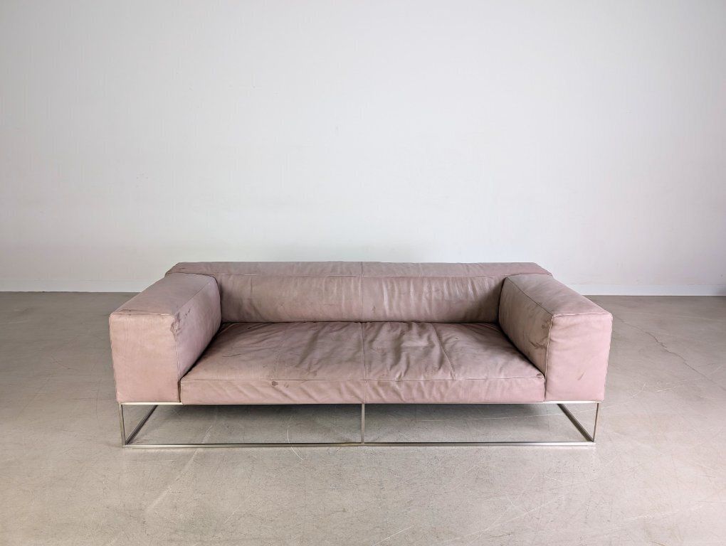 Living Divani Ile Cube Leren Bank Tweezitter Design photo furniture