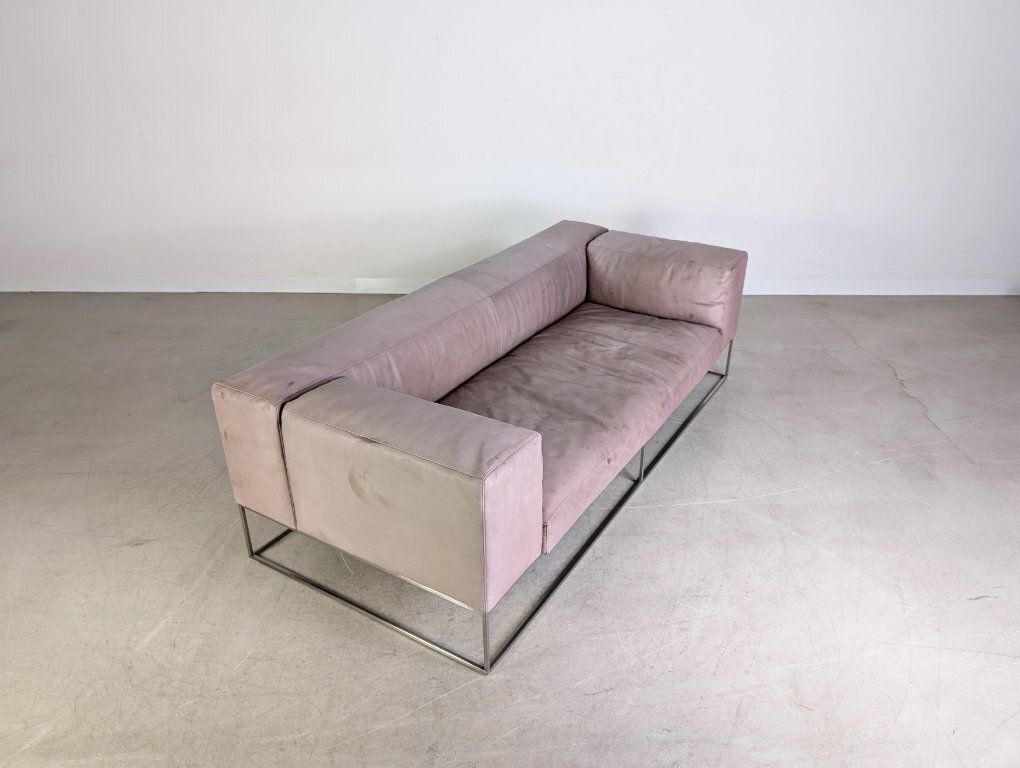 Living Divani Ile Cube Leren Bank Tweezitter Design photo buy