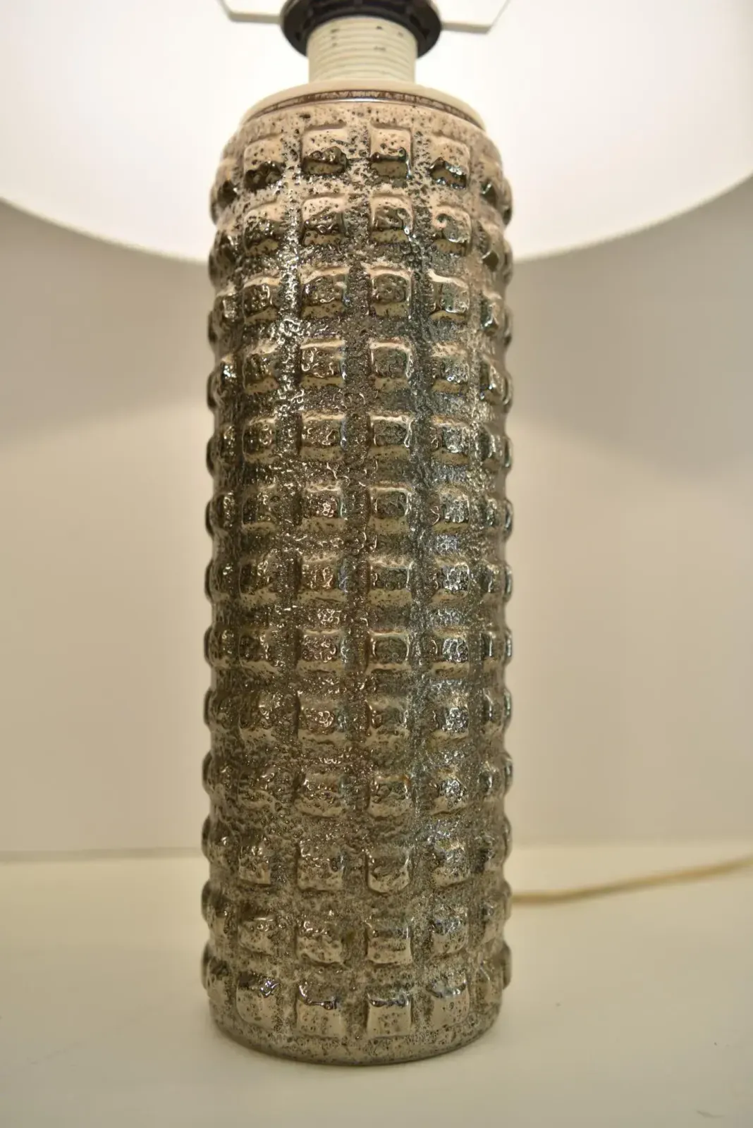 Table Lamps In Mercury Glass By Uno & östen Kristiansson For Luxus, Set Of 2 photo buy