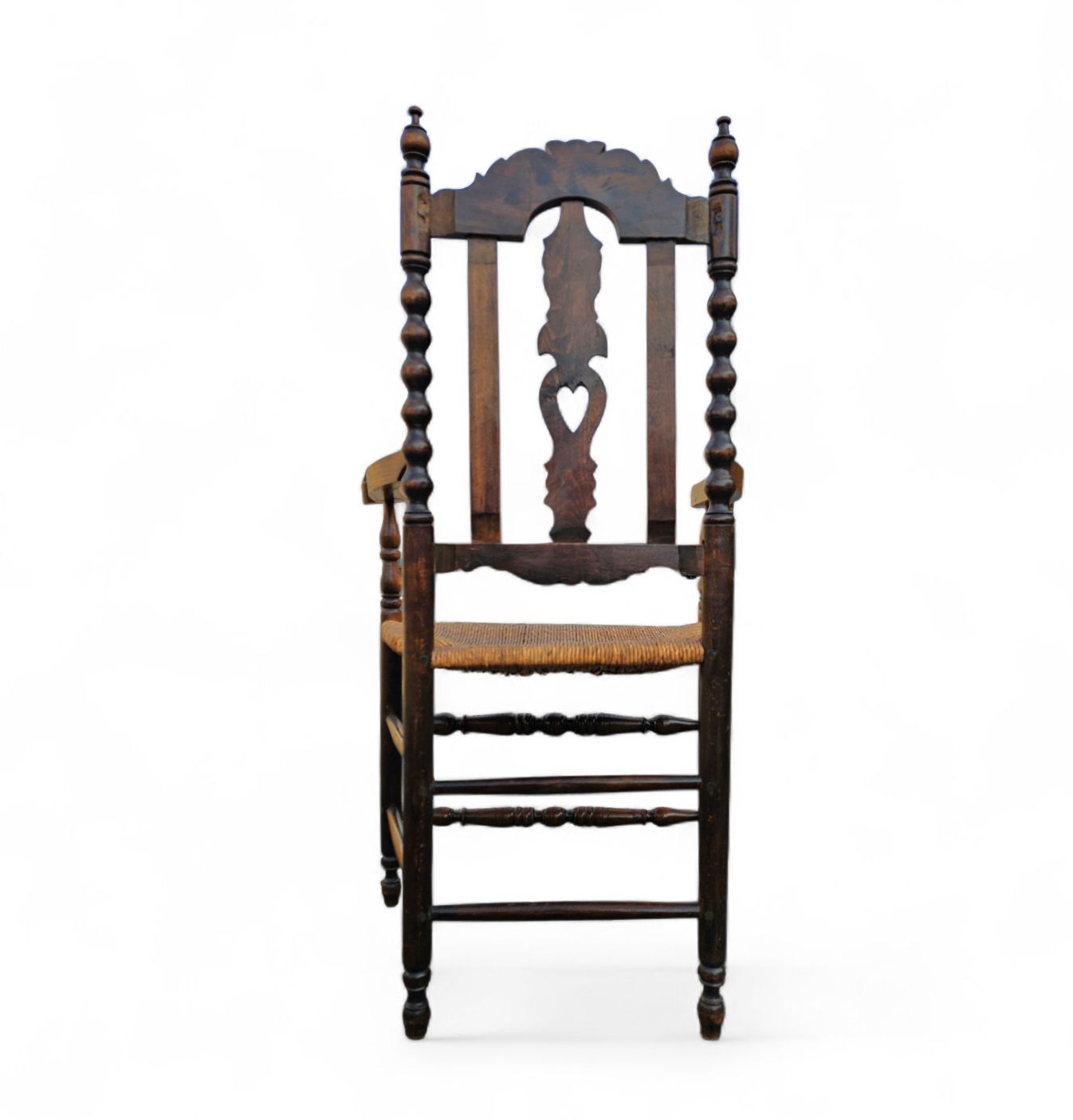 photo vinterior 8 ( 2 X Armrest ) X Ornate Wood / Bobbin / Wicker Dining Chair / Studded Chairs
