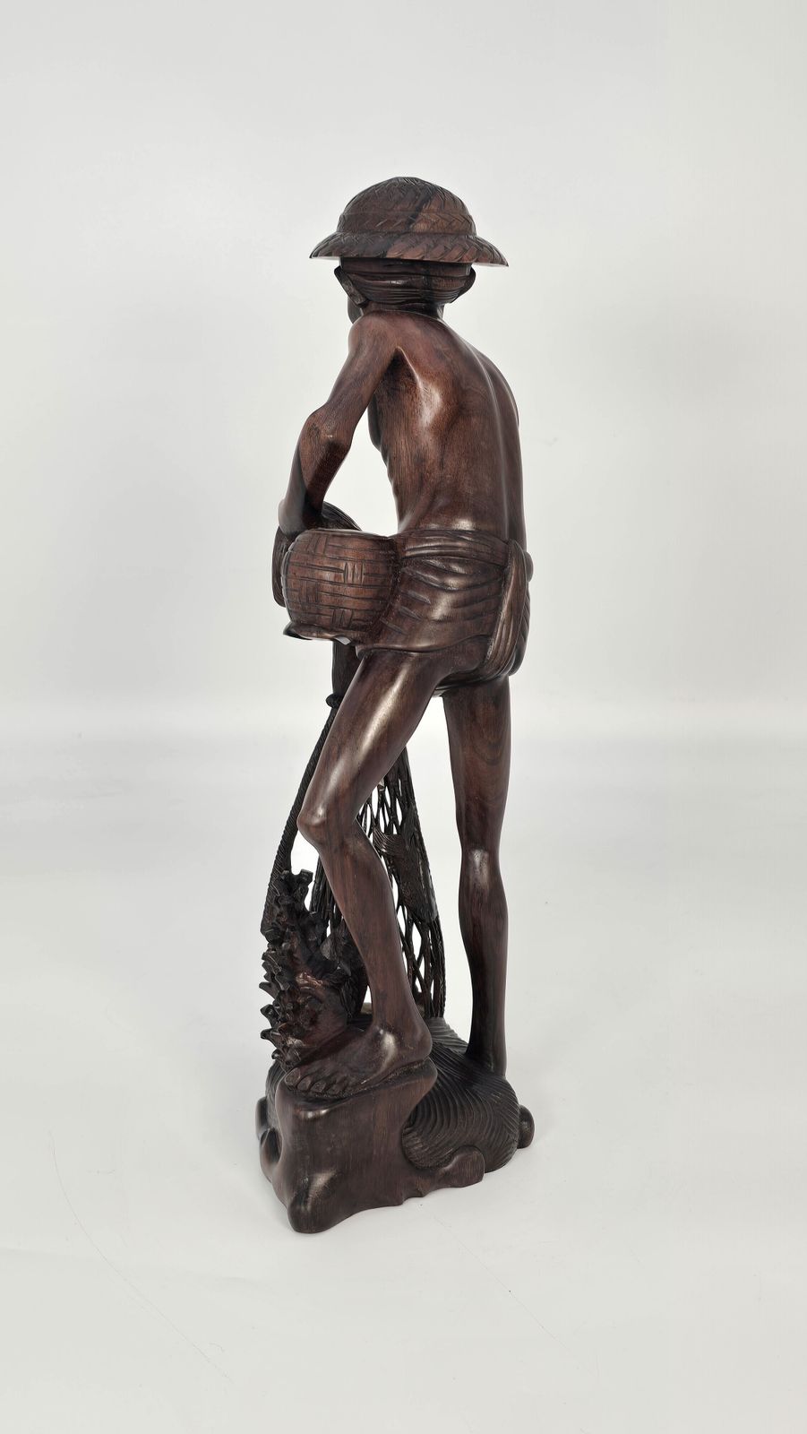 photo furniture Antique Balinese Carved Hardwood Figure, Circa 1900