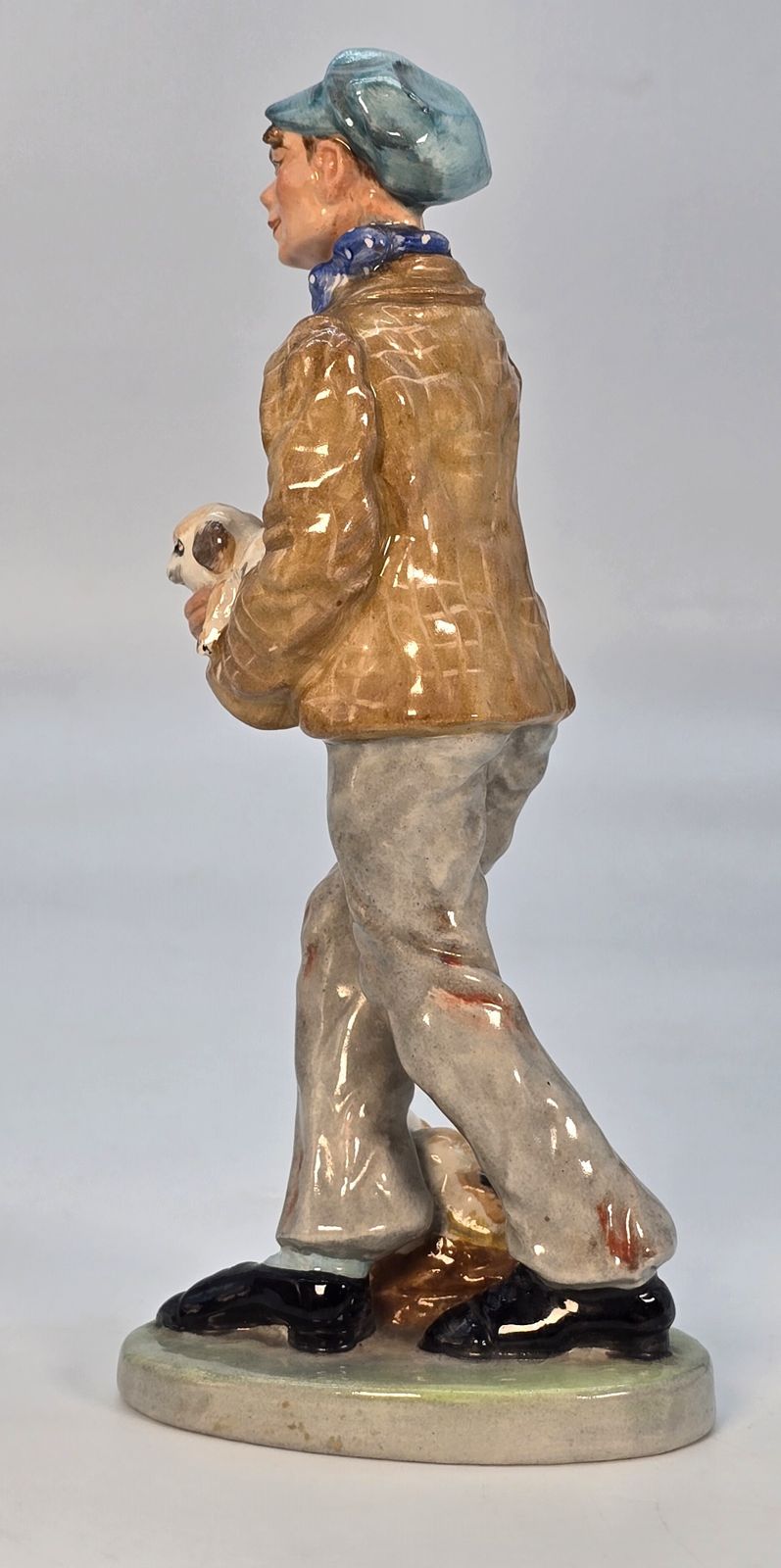 A Rare Edwardian Wedgwood & Co. Ltd China Figure Of The Puppy Seller. photo for sale