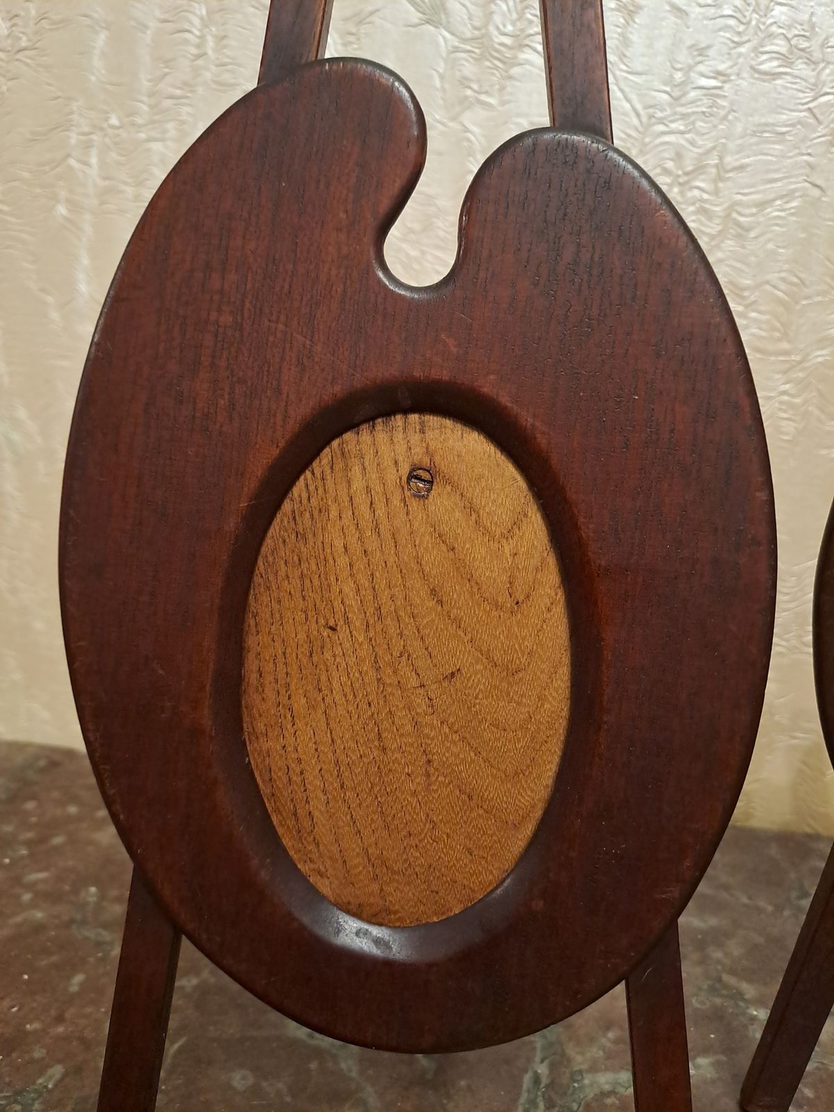 Antique Artist’s Palette Photo Frames In Mahogany photo for sale