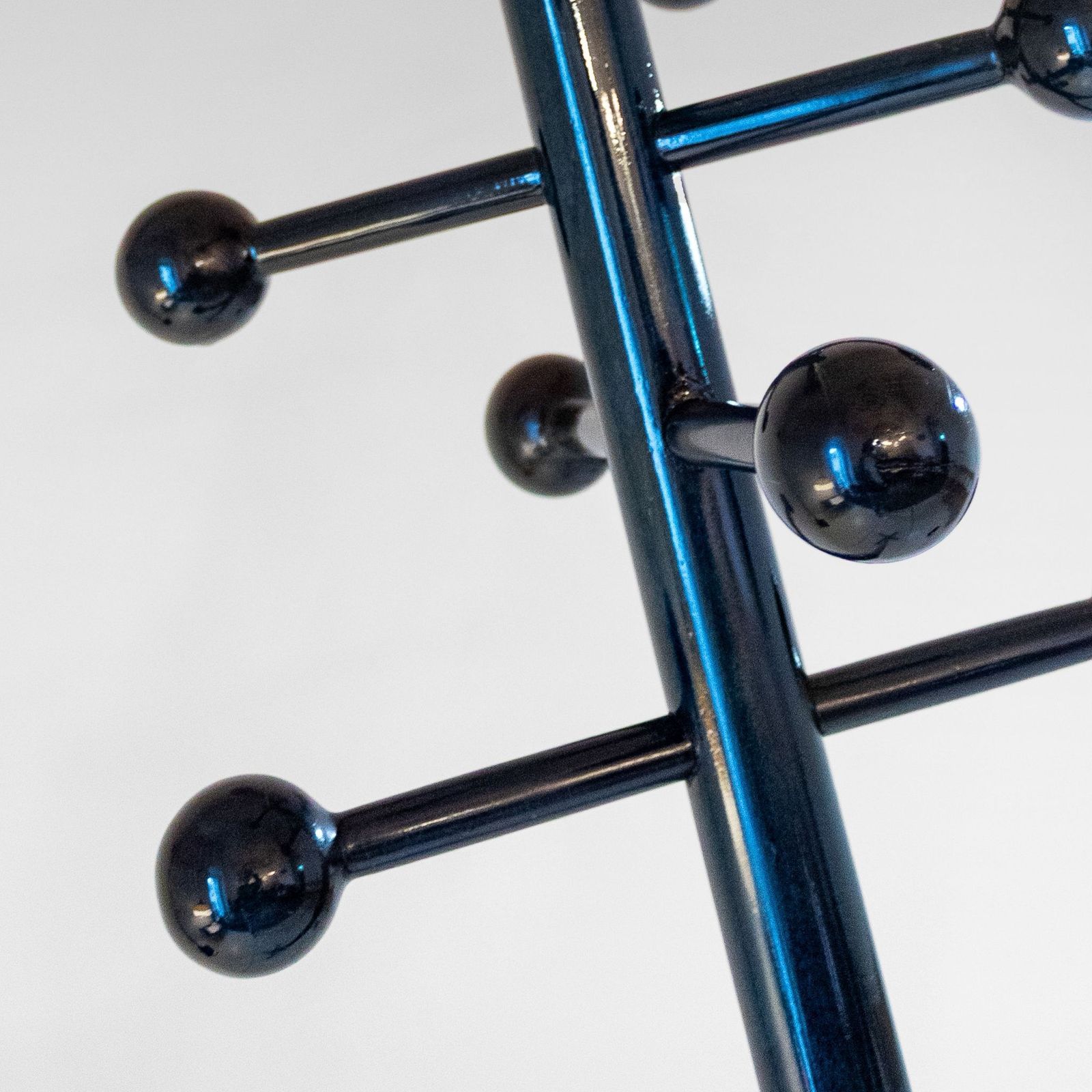 photo for sale 1970s Italian Modern Dark Green Glazed Wood Coat Rack
