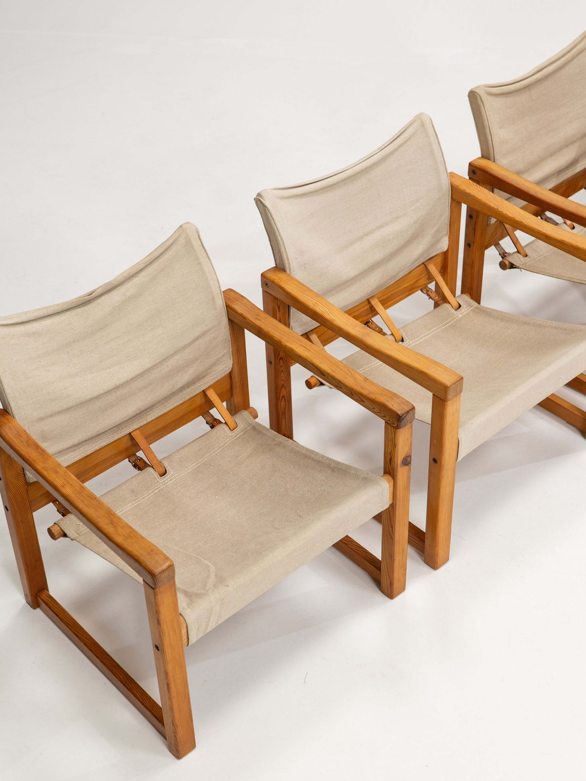 Furniture Midcentury Modern Set Of Four Karin Mobring Armchairs Model Diana By Ikea In Sweden, 1970s photo