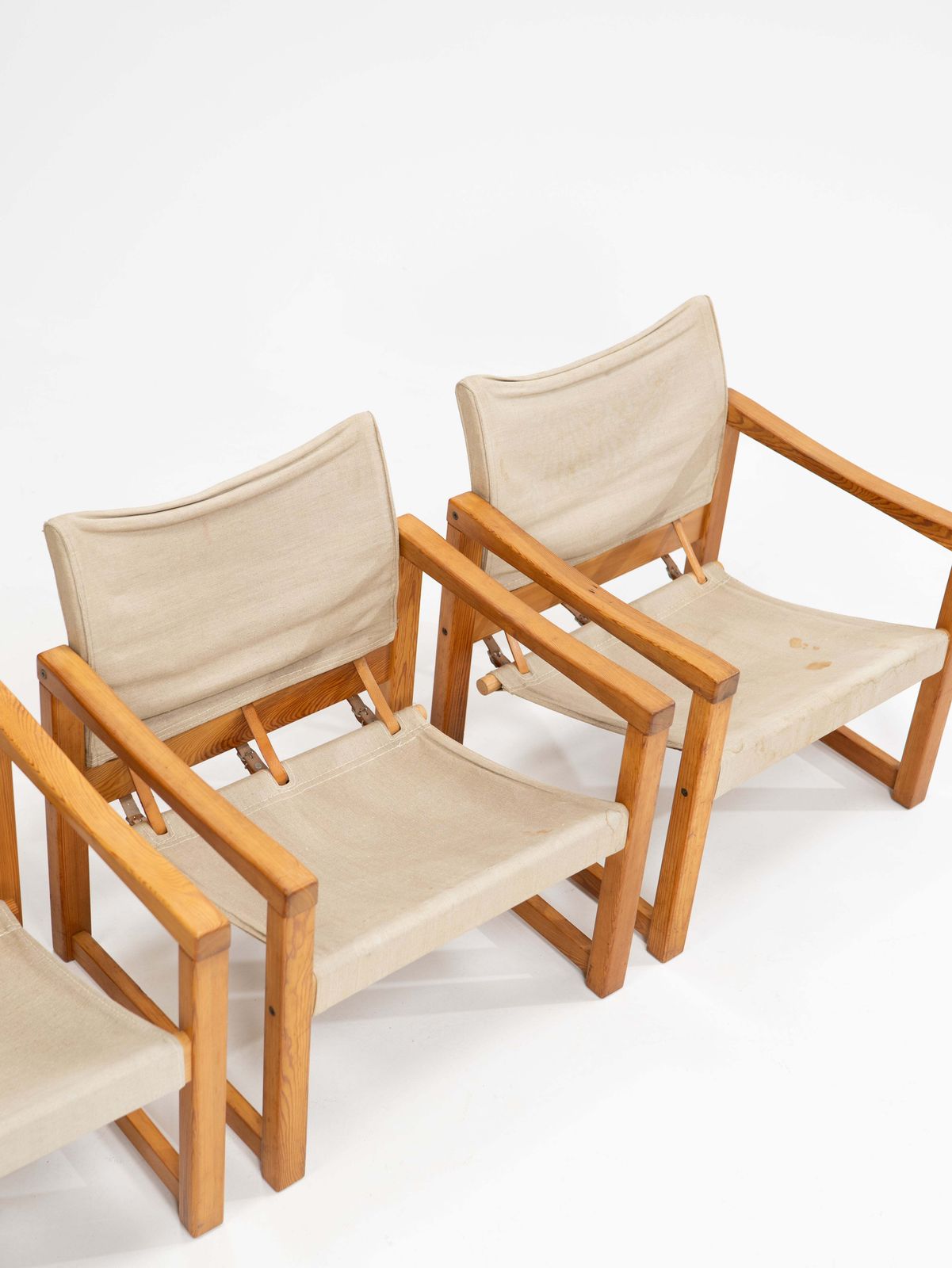 1850.0 Midcentury Modern Set Of Four Karin Mobring Armchairs Model Diana By Ikea In Sweden, 1970s photo