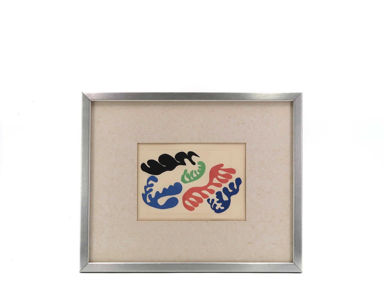French Original Print From The 60s "Le Lagon" By Henri Matisse, Editions Nouvelles Images, Printed In France, Aluminum Frame