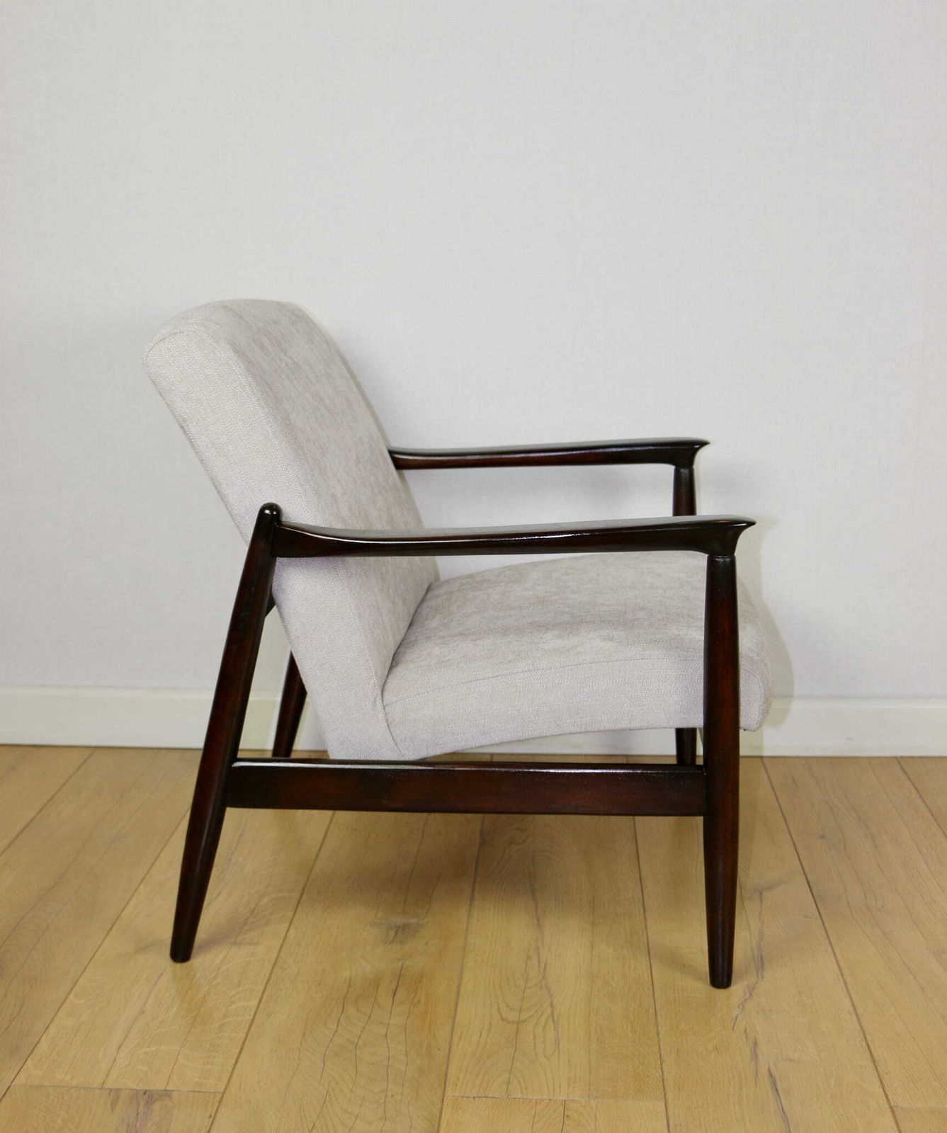 Gfm 64 Armchair, Designed By Edmund Homa From The 1970s, Beige Gray   2 Pieces Available photo furniture