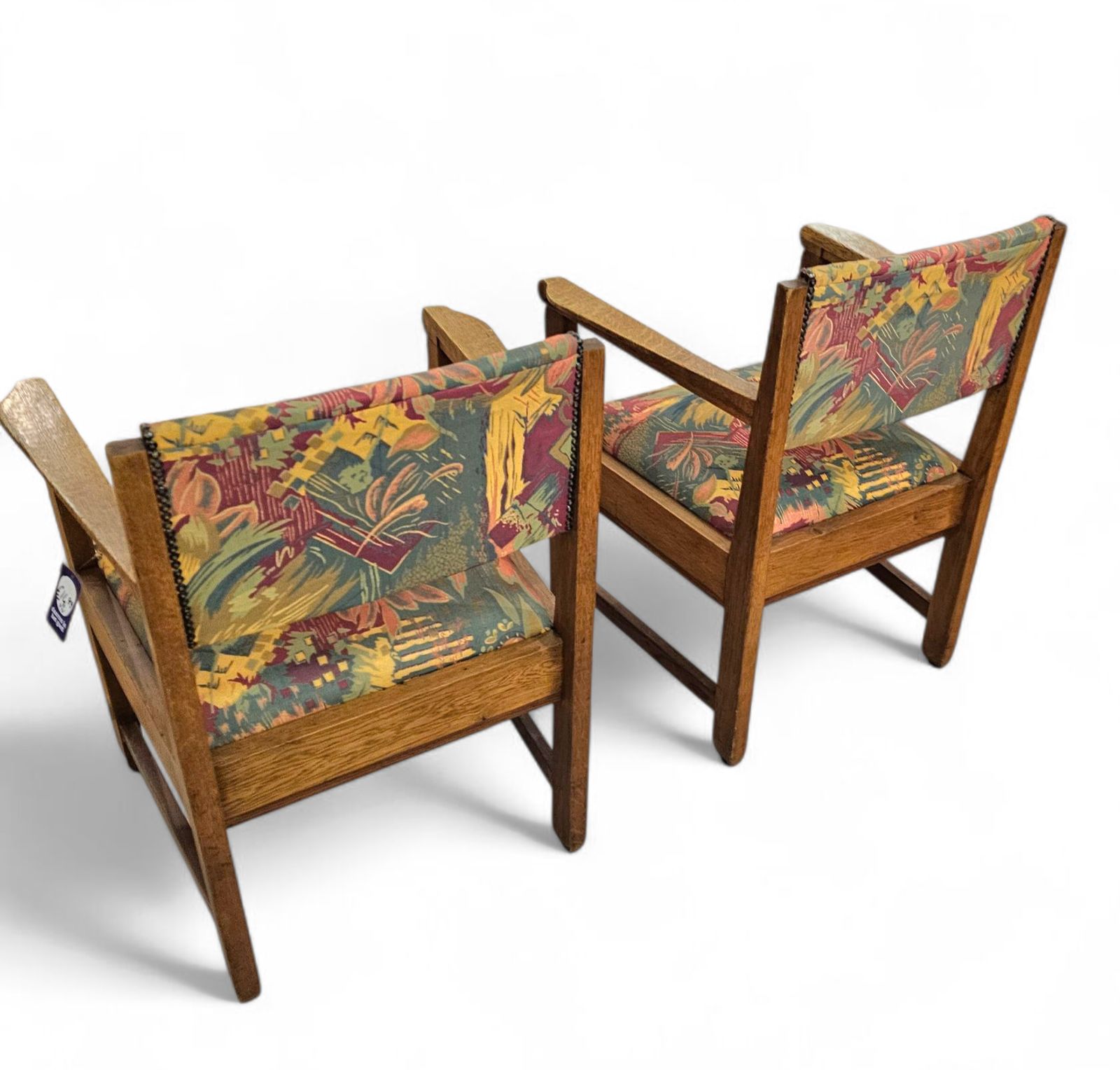 photo vinterior 2 X Art Deco Arm Chairs / Very Good Condition / 1930s