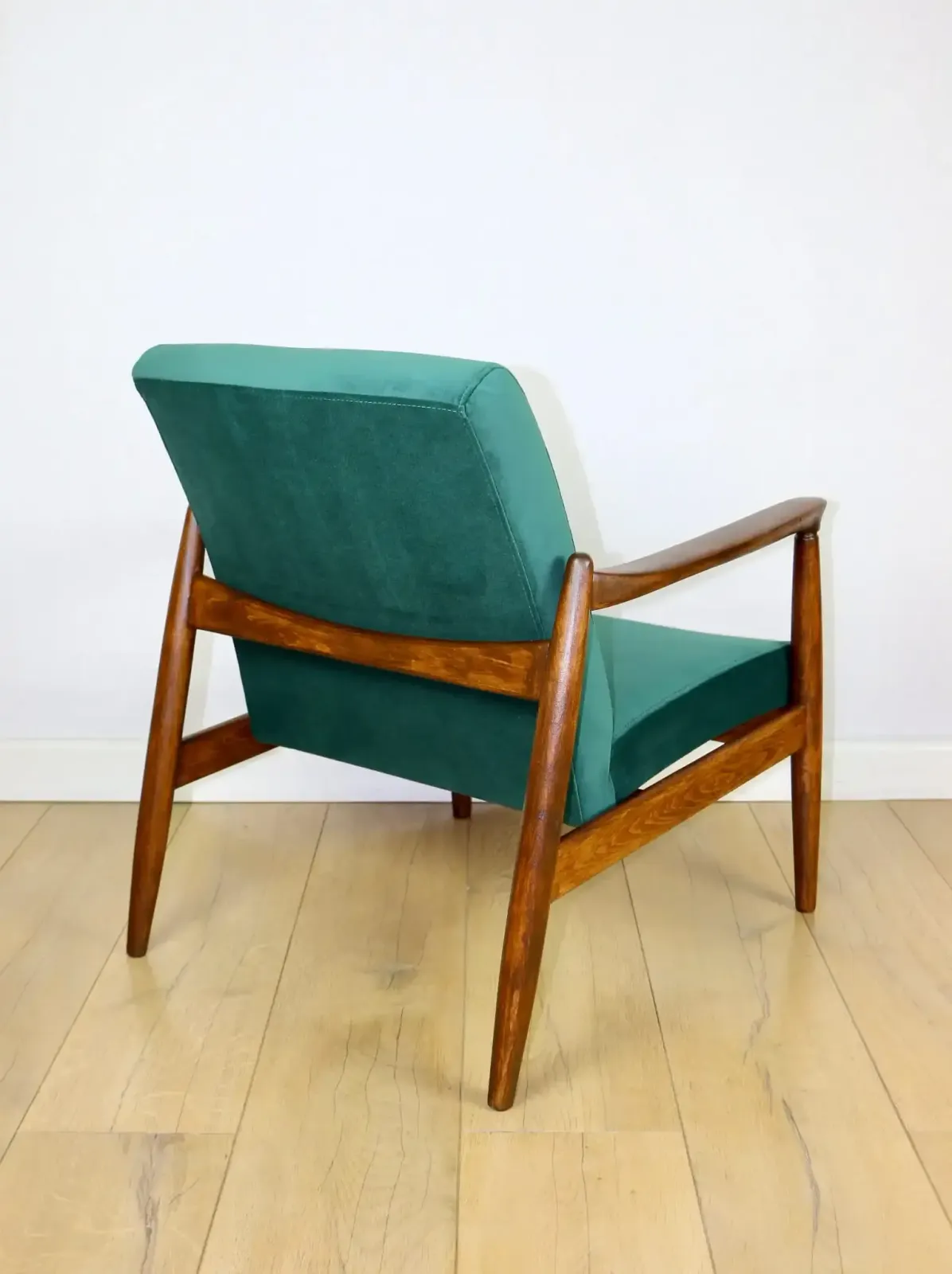 Gfm 64 Armchair, Designed By Edmund Homa From The 1970s, Green Velvet   Jade 500   2 Pieces Available photo 532.0