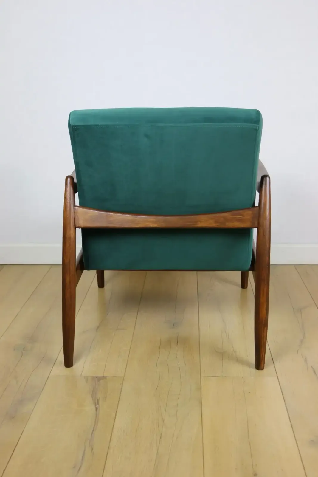 photo for sale Gfm 64 Armchair, Designed By Edmund Homa From The 1970s, Green Velvet   Jade 500   2 Pieces Available