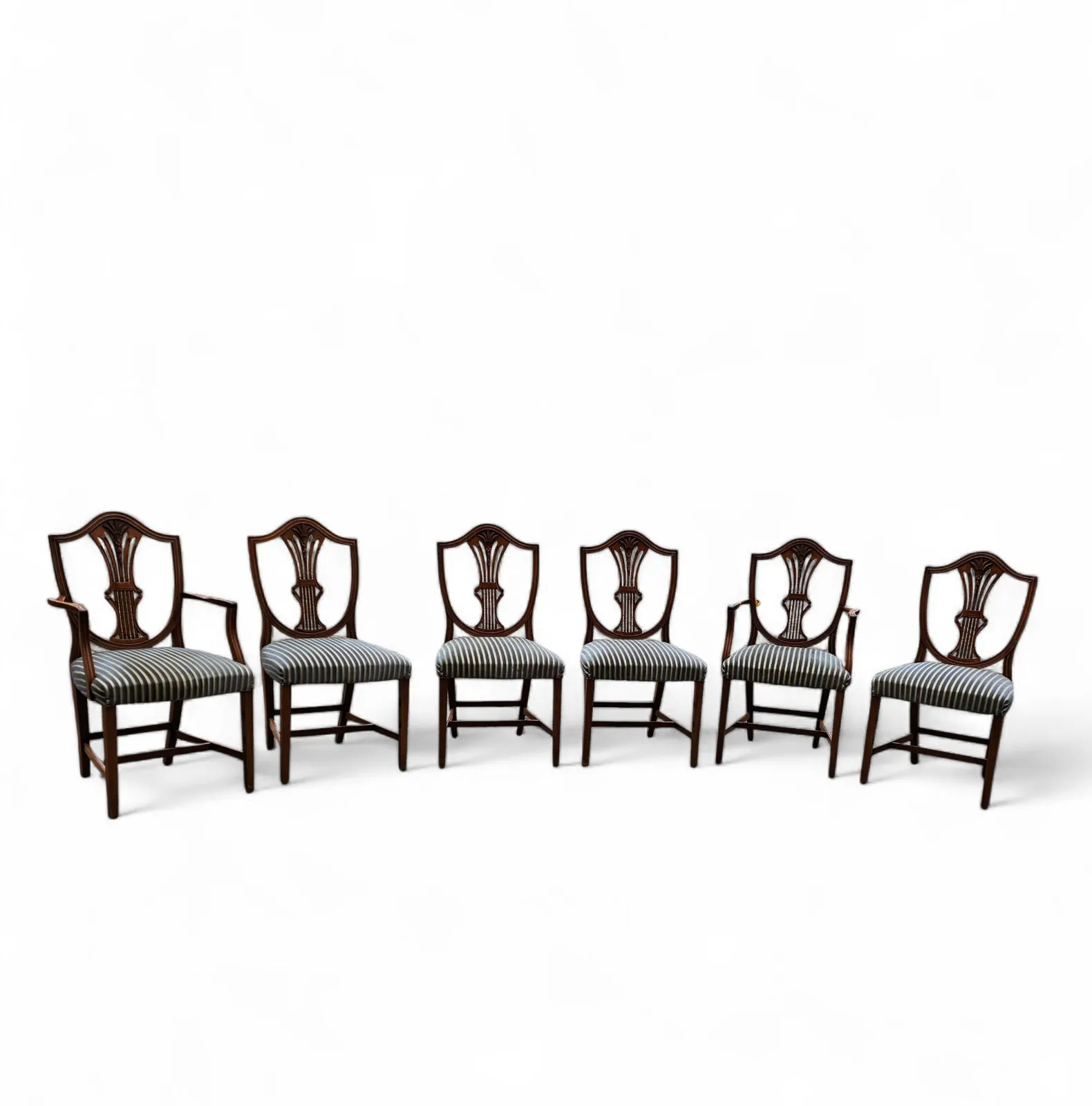 6 X English Mahogany Hepplewhite Chairs / 1920s photo furniture