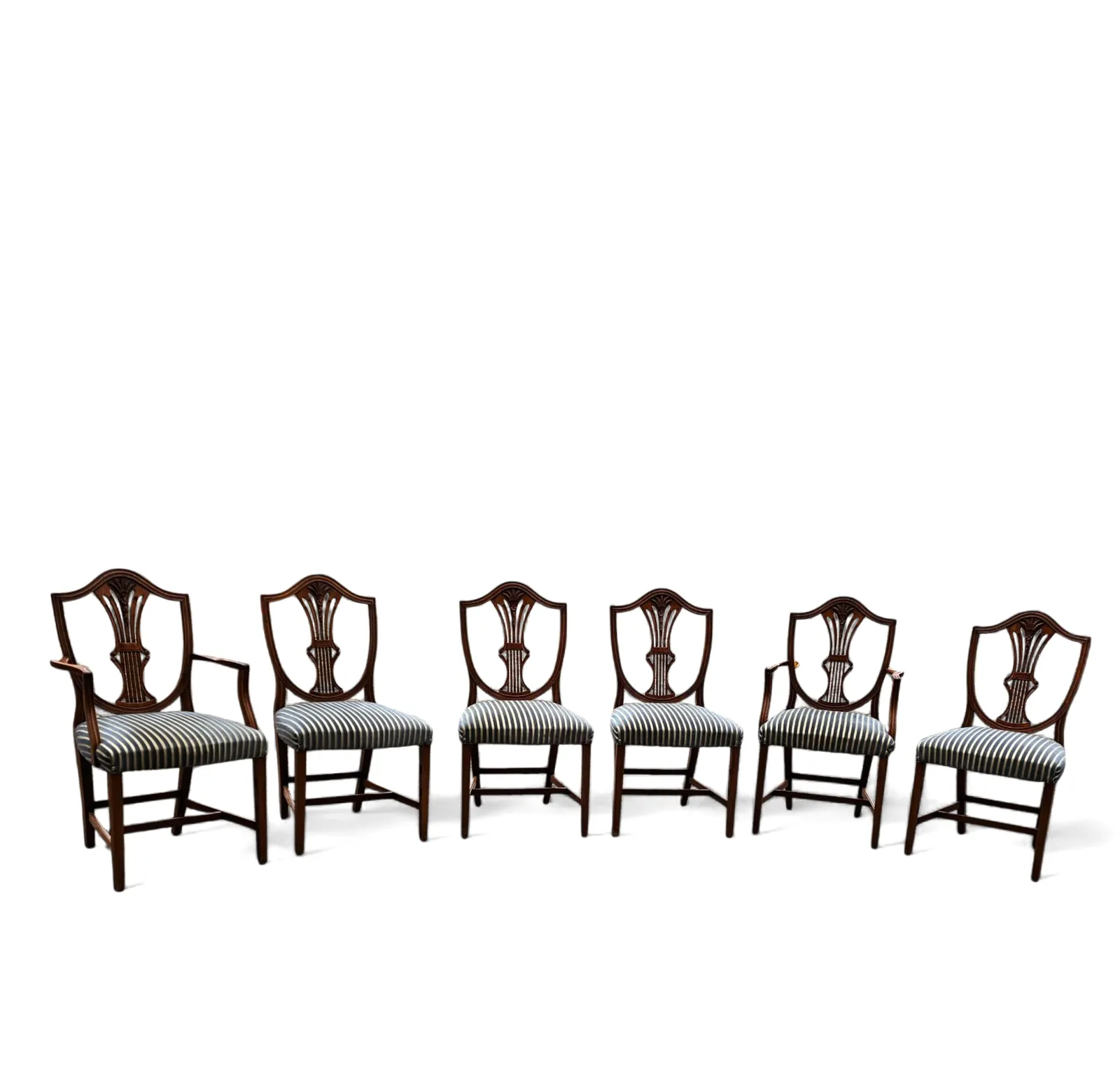 6 X English Mahogany Hepplewhite Chairs / 1920s photo Furniture