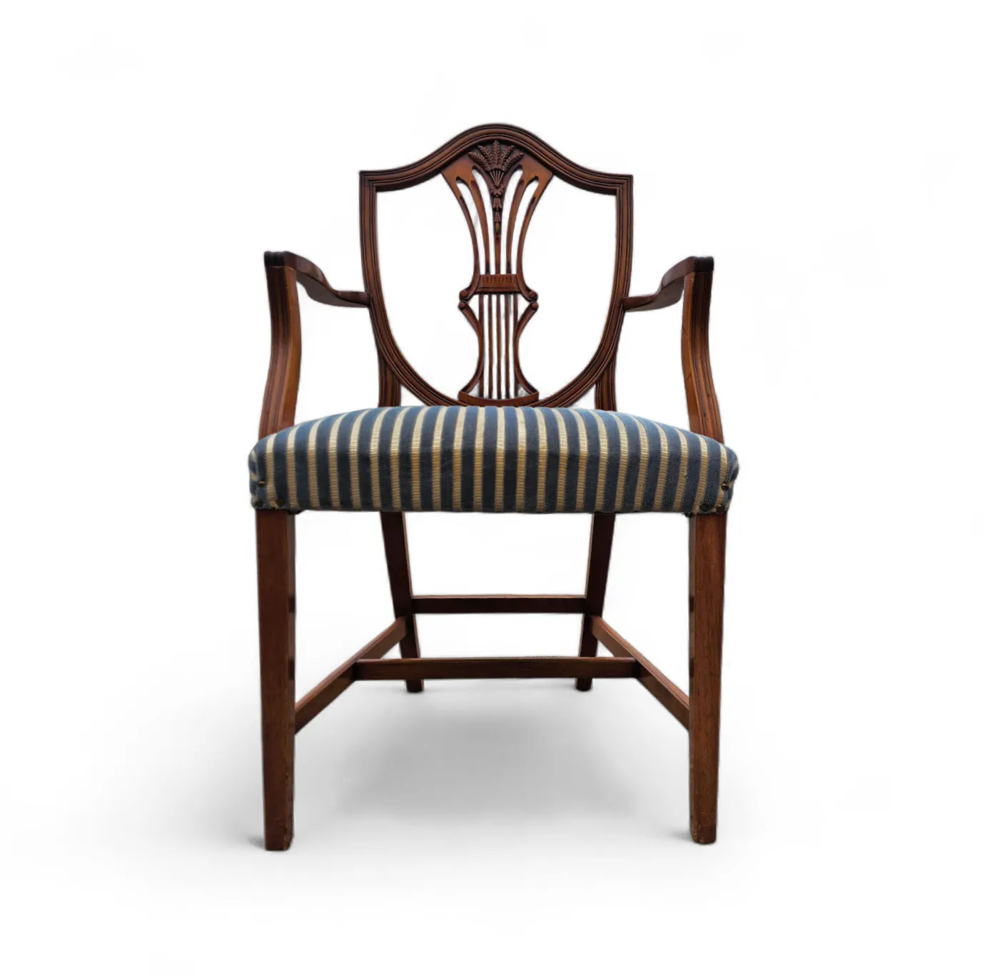 photo furniture 6 X English Mahogany Hepplewhite Chairs / 1920s