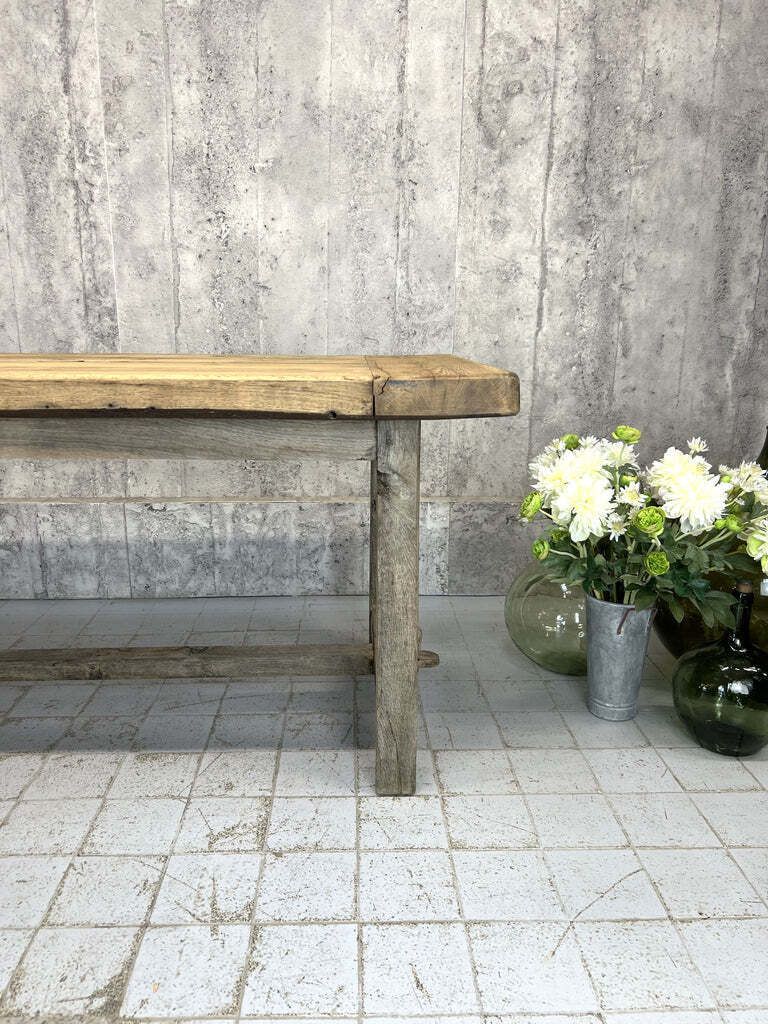 248cm Rustic Oak Dining Refectory Table photo furniture
