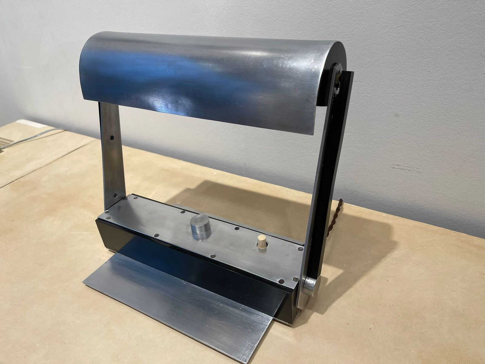 Rare Piano Lamp By Jacques Le Chevallier And René Koechlin, Model No. 58, Art Déco, 1929 photo for sale