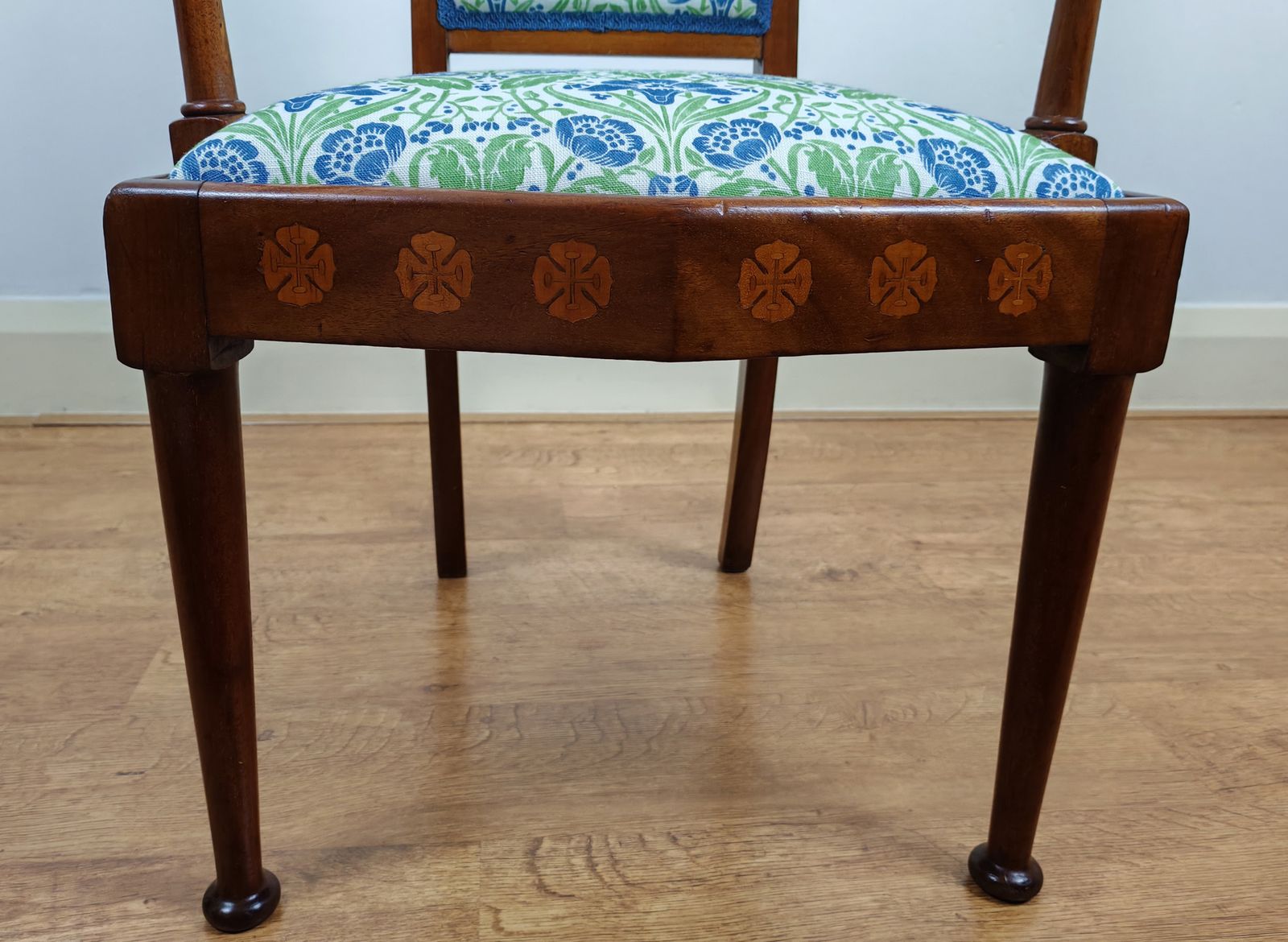 Pair Of Liberty Style Art Nouveau High Back Chairs photo buy