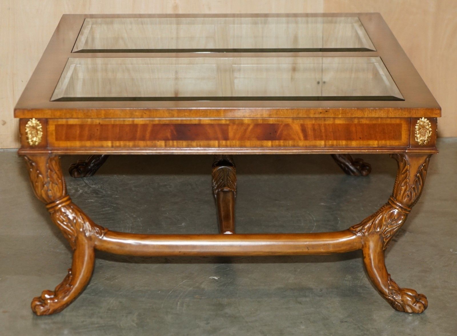 Furniture Exhibition Quality Maitland Smith Display Case Top Regency Coffee Cocktail Table photo