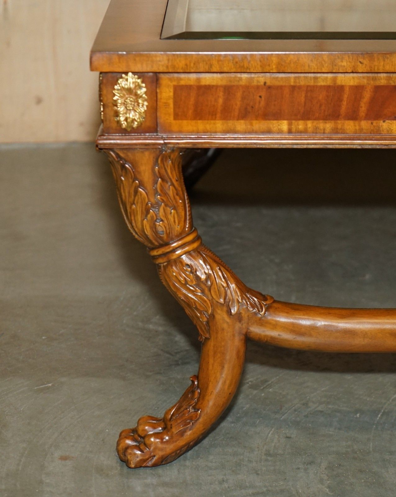 2850.0 Exhibition Quality Maitland Smith Display Case Top Regency Coffee Cocktail Table photo