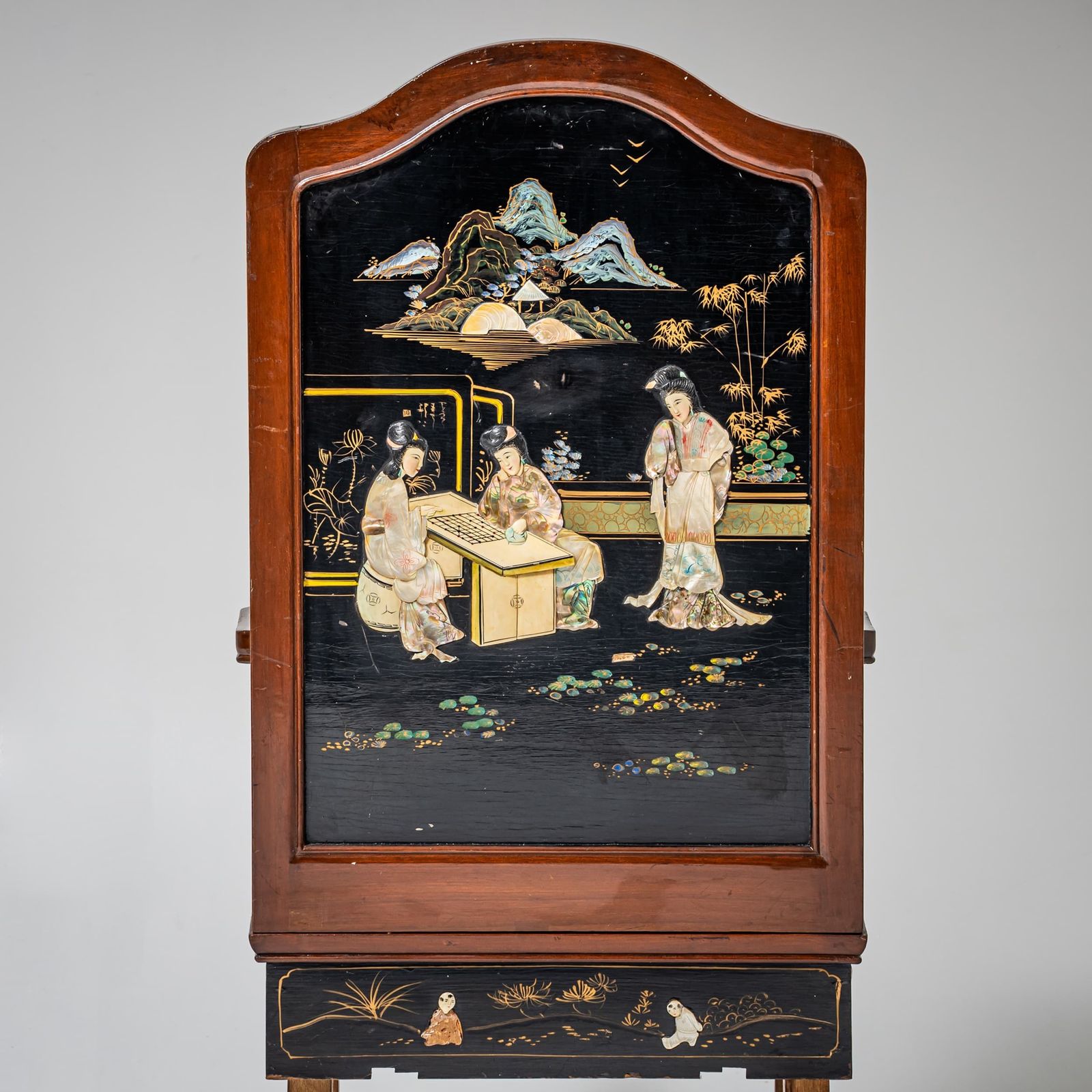 Armchair With Chinoiserie Lacquer Decoration, Probably Early 20th Century photo vinterior