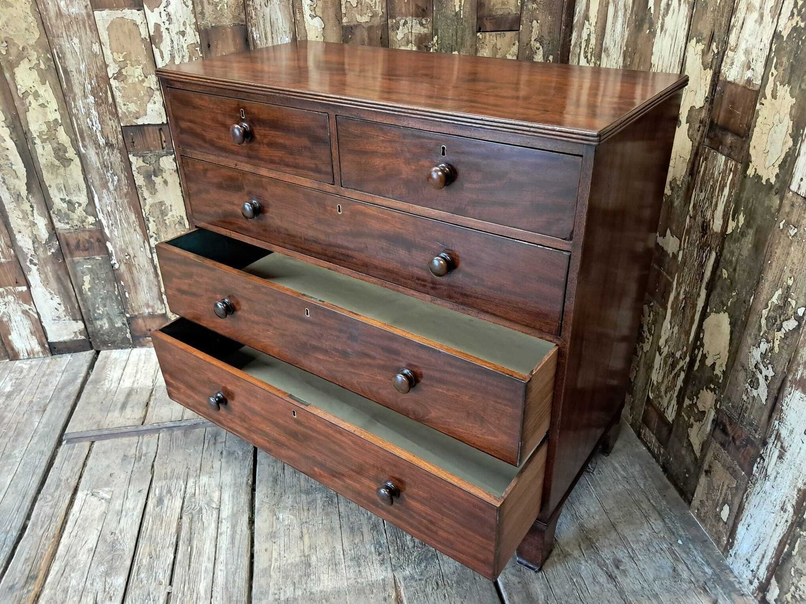 19th Century Mahogany Chest Of Drawers photo for sale