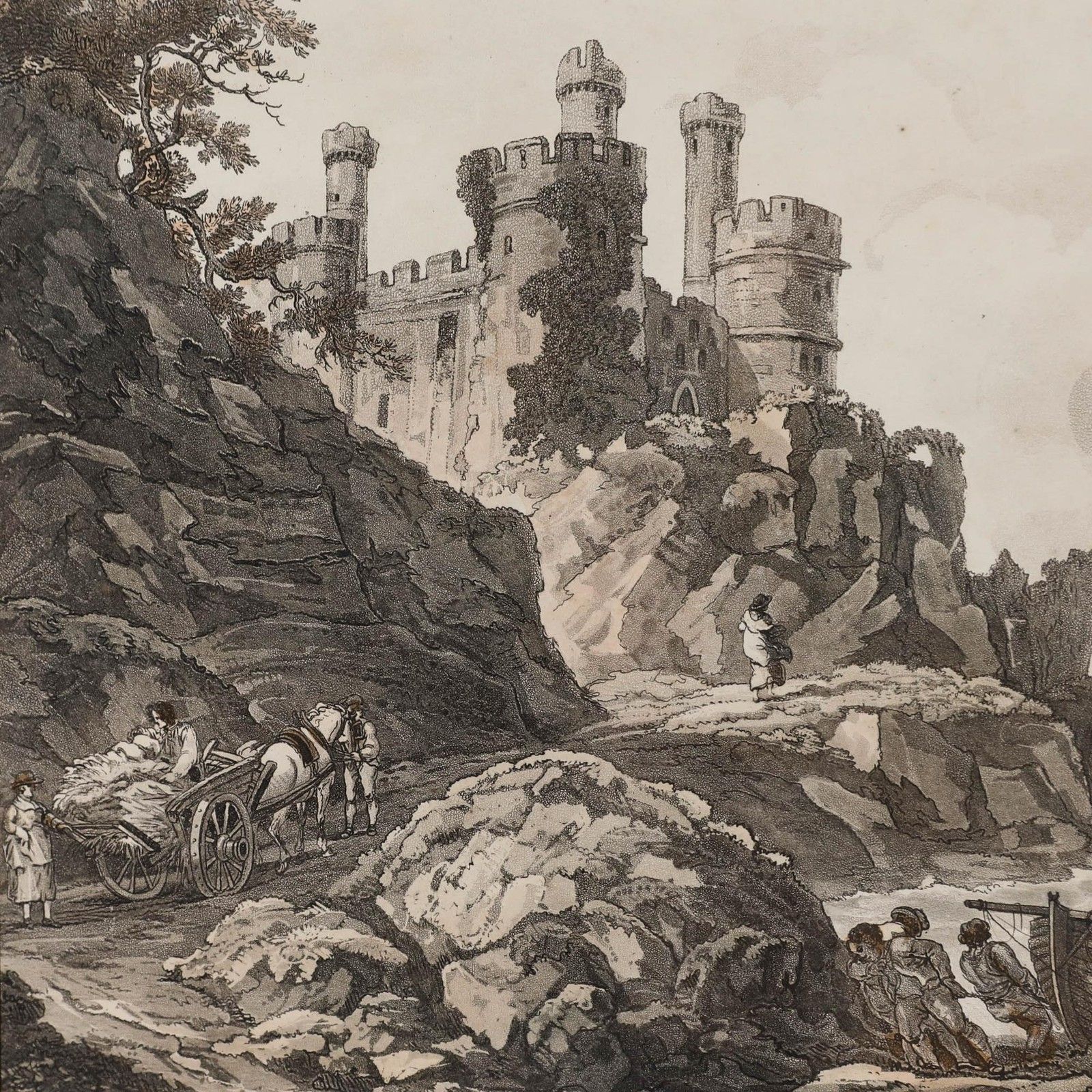 W. Pickett And J. Clarke After P.J. De Loutherbourg Etching, Conway Castle photo Art