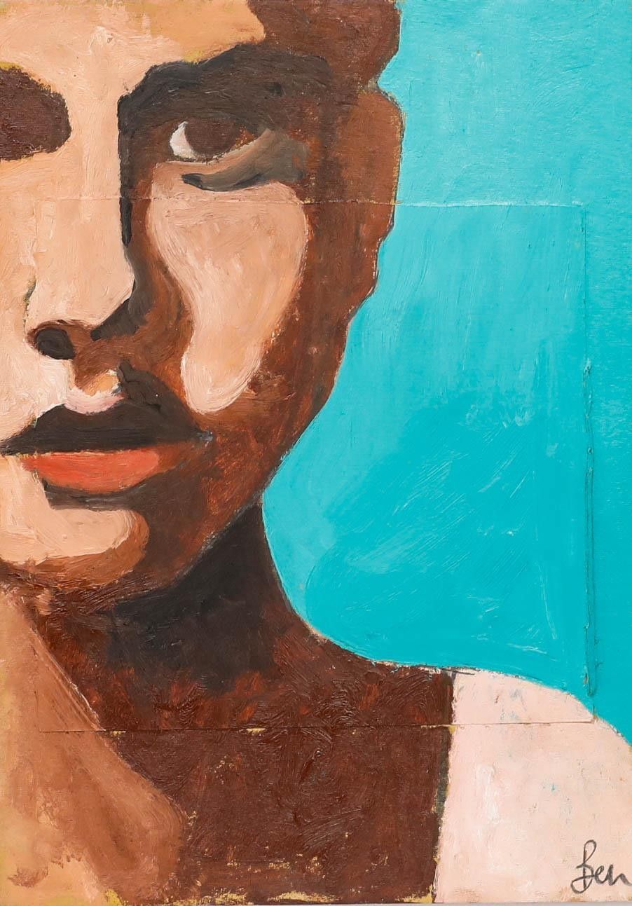 Ben Carrivick Contemporary Oil, An Intense Stare photo furniture
