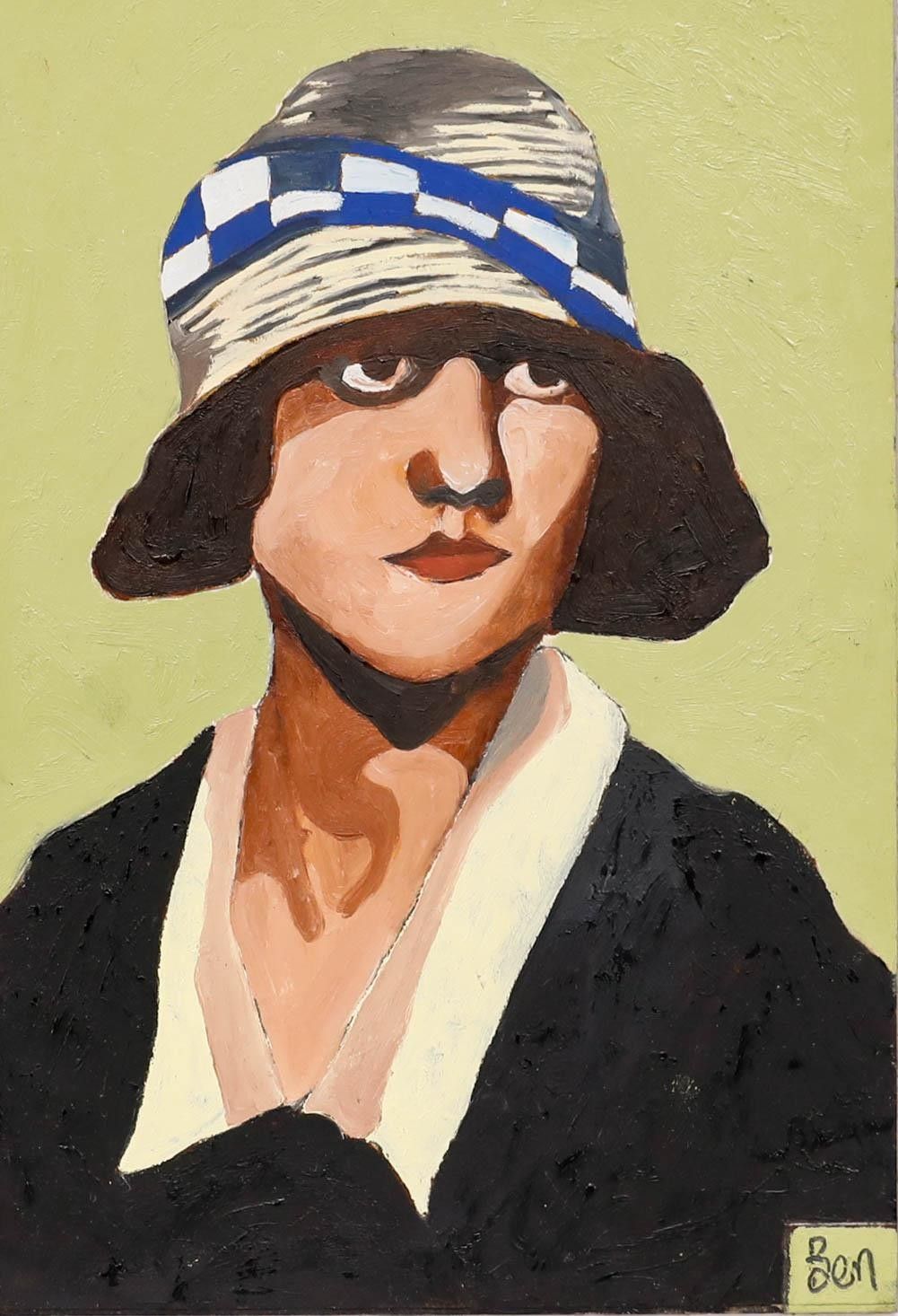 Ben Carrivick Contemporary Oil, A Stylish Lady photo furniture
