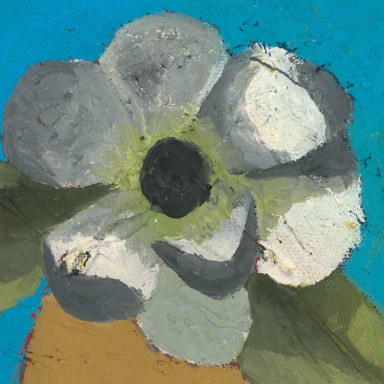 Ben Carrivick Contemporary Oil, Grey Anemone photo for sale