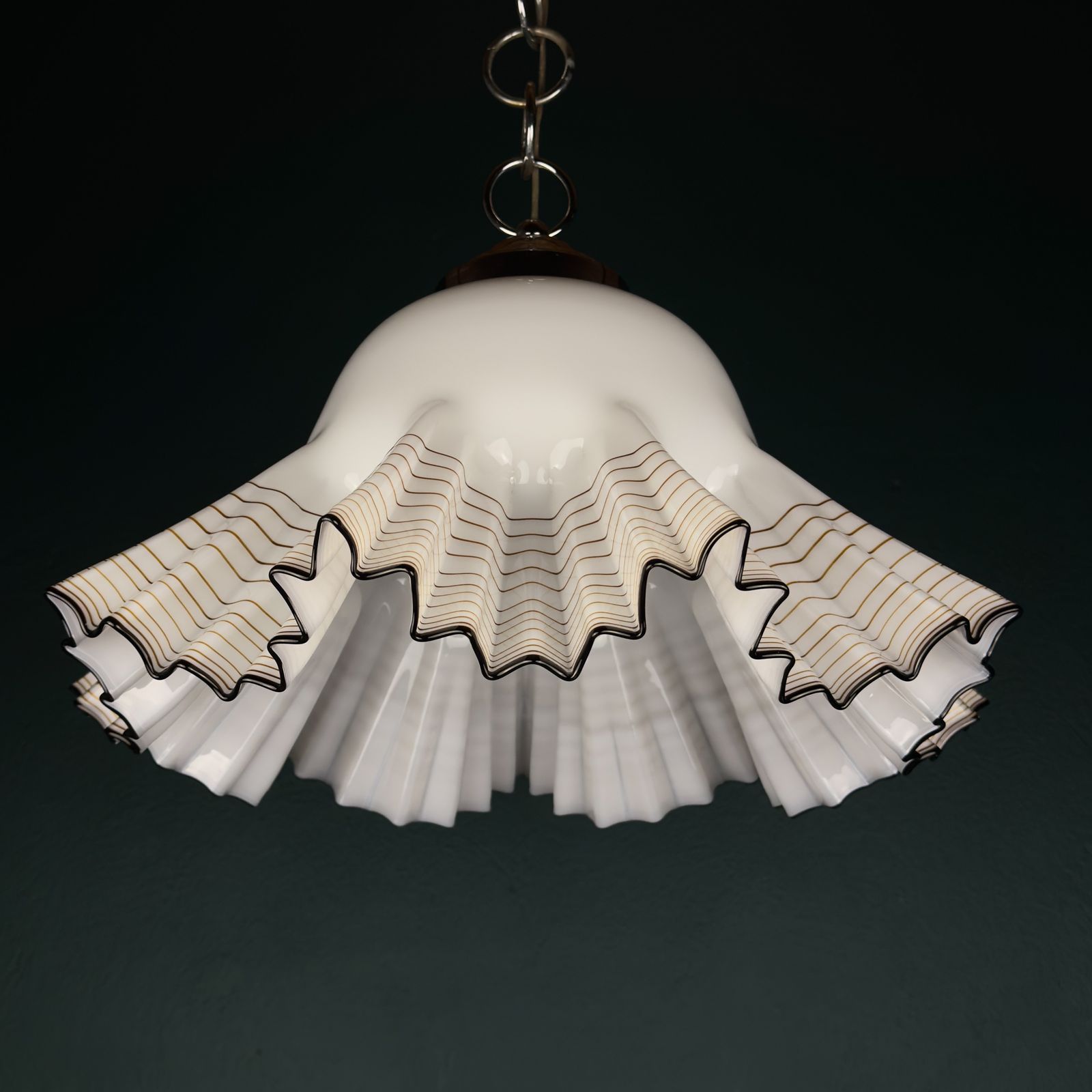 Lighting Vintage Murano Pendant Lamp By Vetreria De Majo, Italy 1970s photo