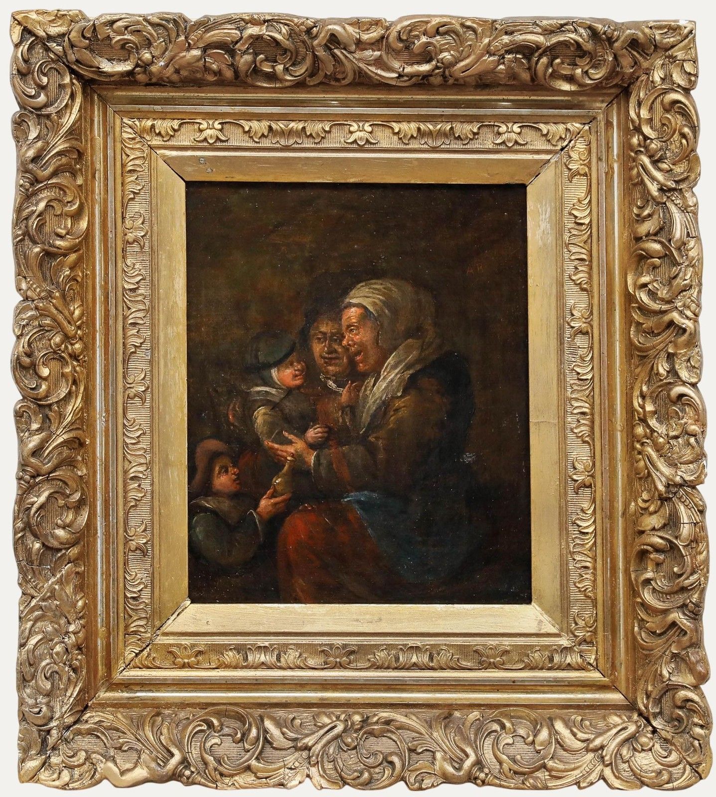19th Century Oil The Family