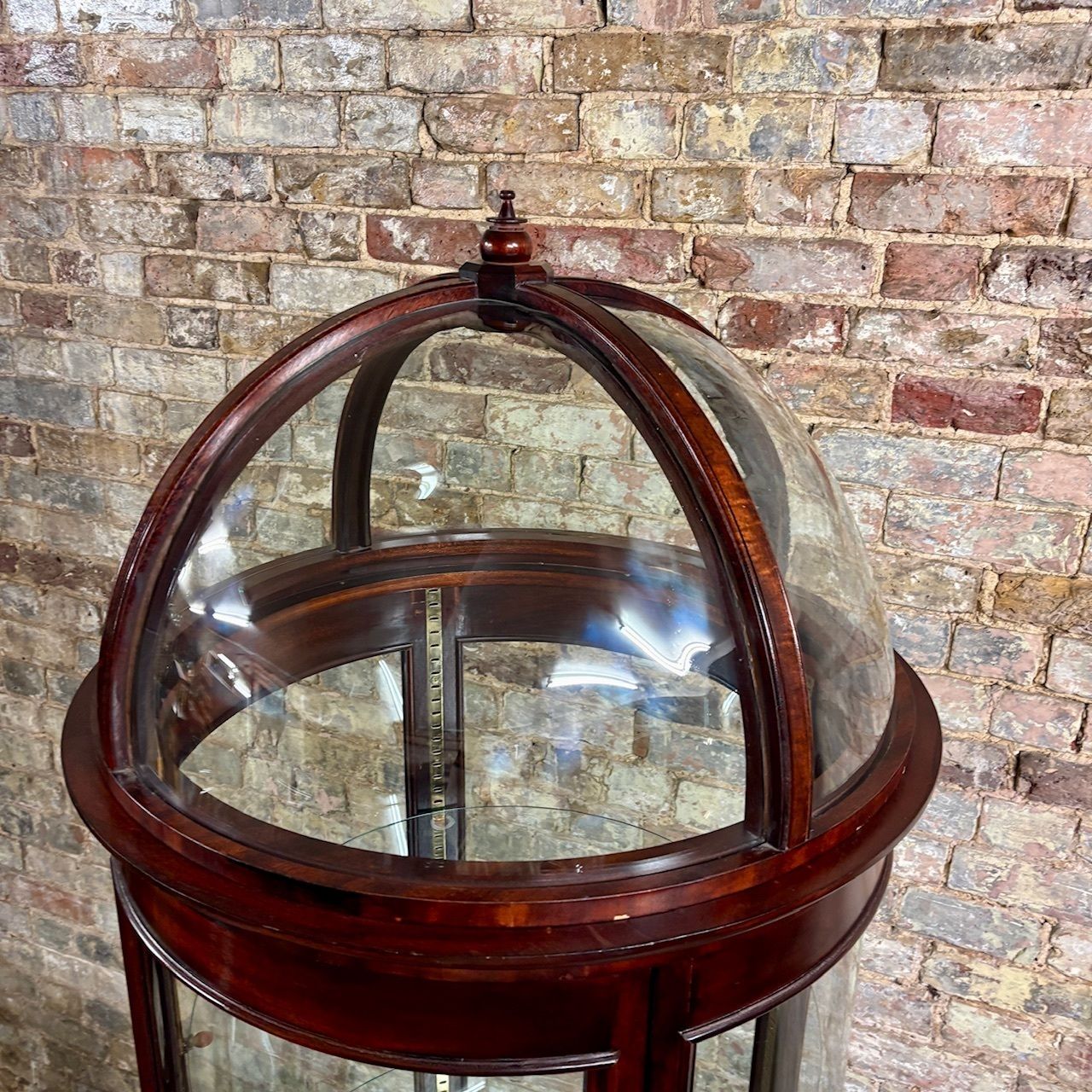 Edwardian Style Mahogany Domed Display Cabinet photo for sale