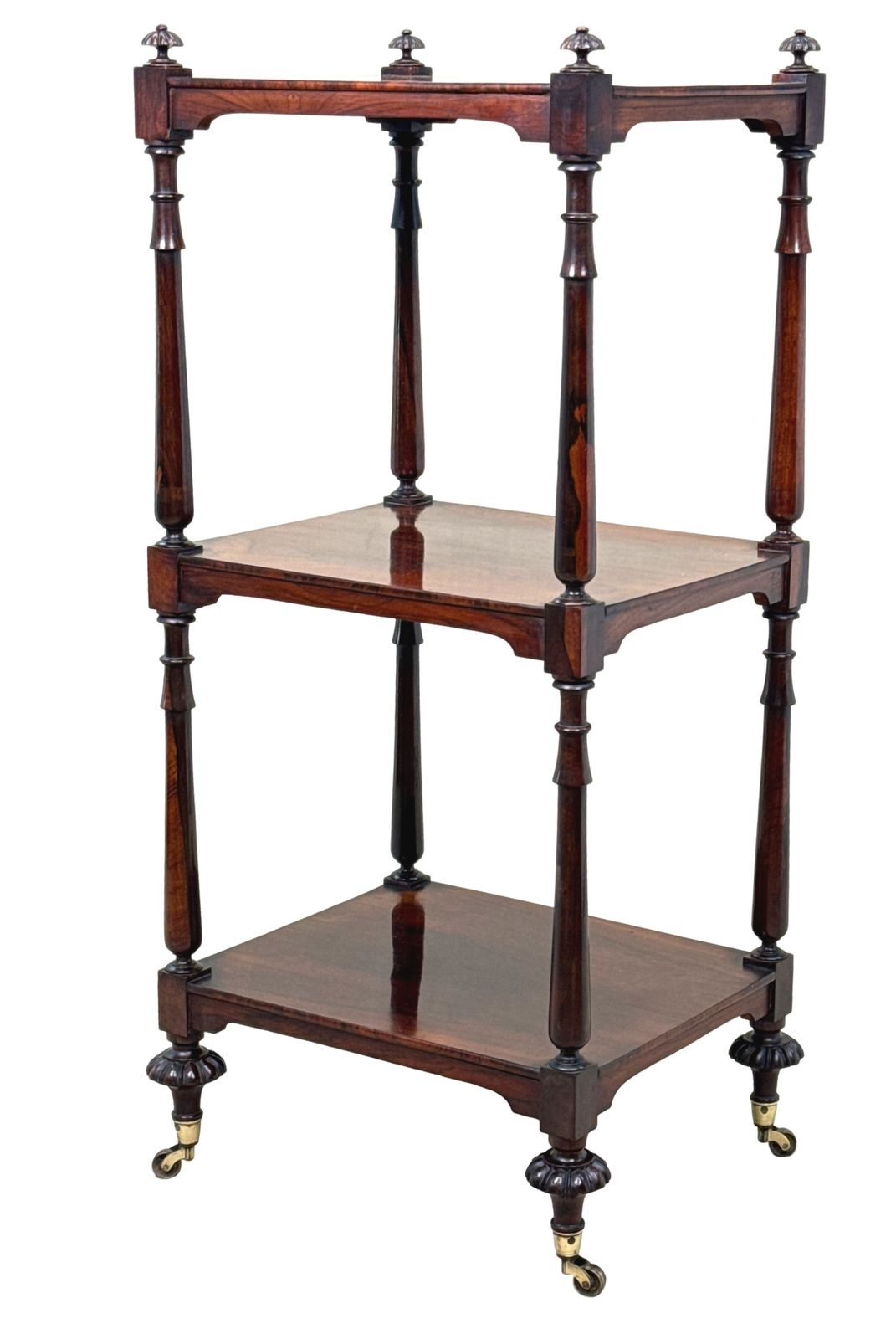 Small Regency Rosewood Whatnot (England, Circa 1825)