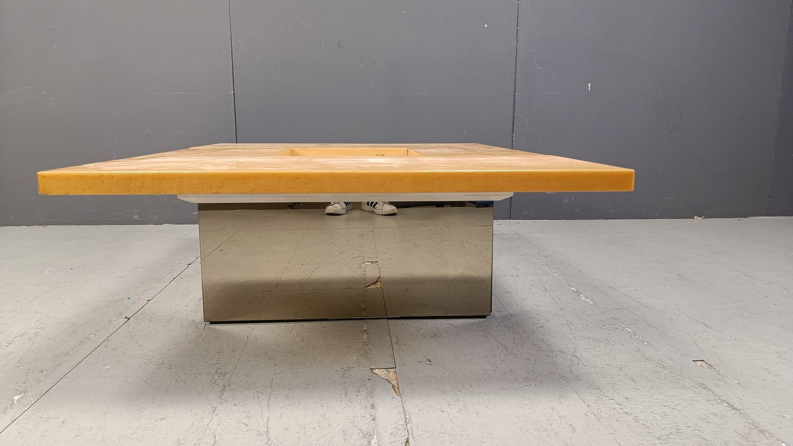 photo for sale Vintage Ash Wood Coffee Table By Paul Michel, 1970s